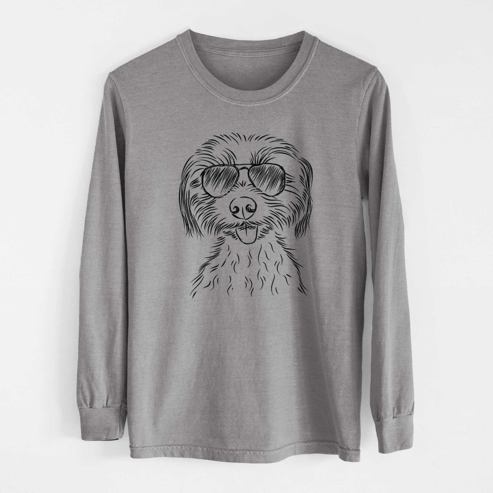 Aviators Mater the Yorkshire Terrier - Heavyweight 100% Cotton Long Sleeve