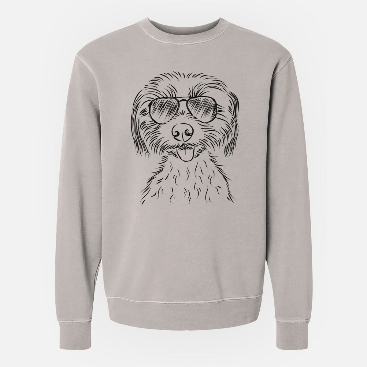 Aviator Mater the Yorkshire Terrier - Unisex Pigment Dyed Crew Sweatshirt