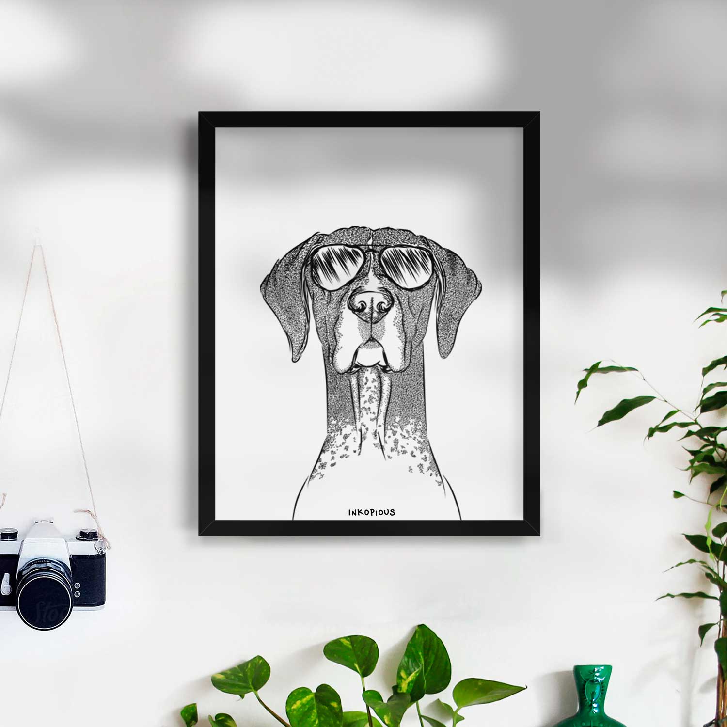 Mattis the German Shorthaired Pointer Art Print