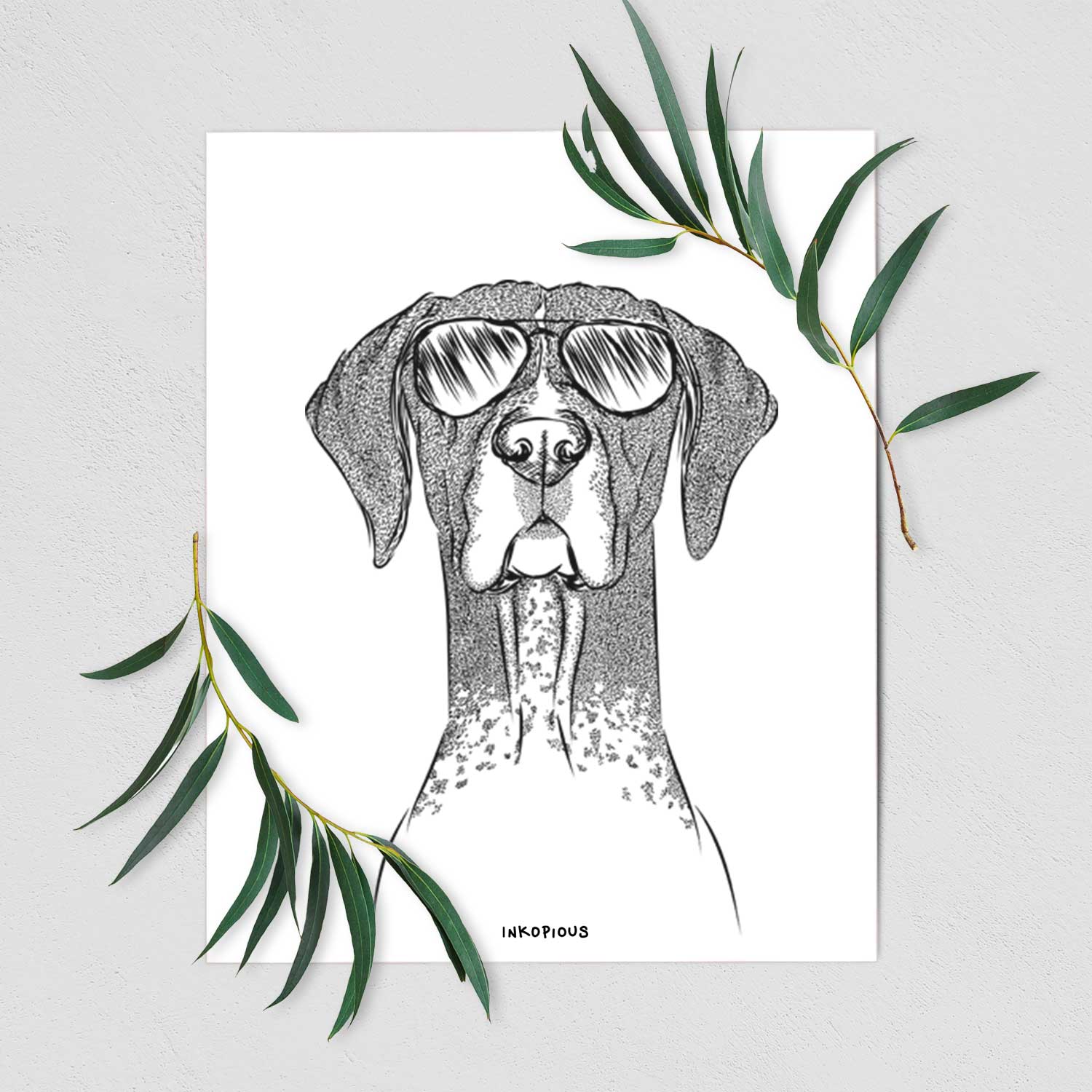 Mattis the German Shorthaired Pointer Art Print