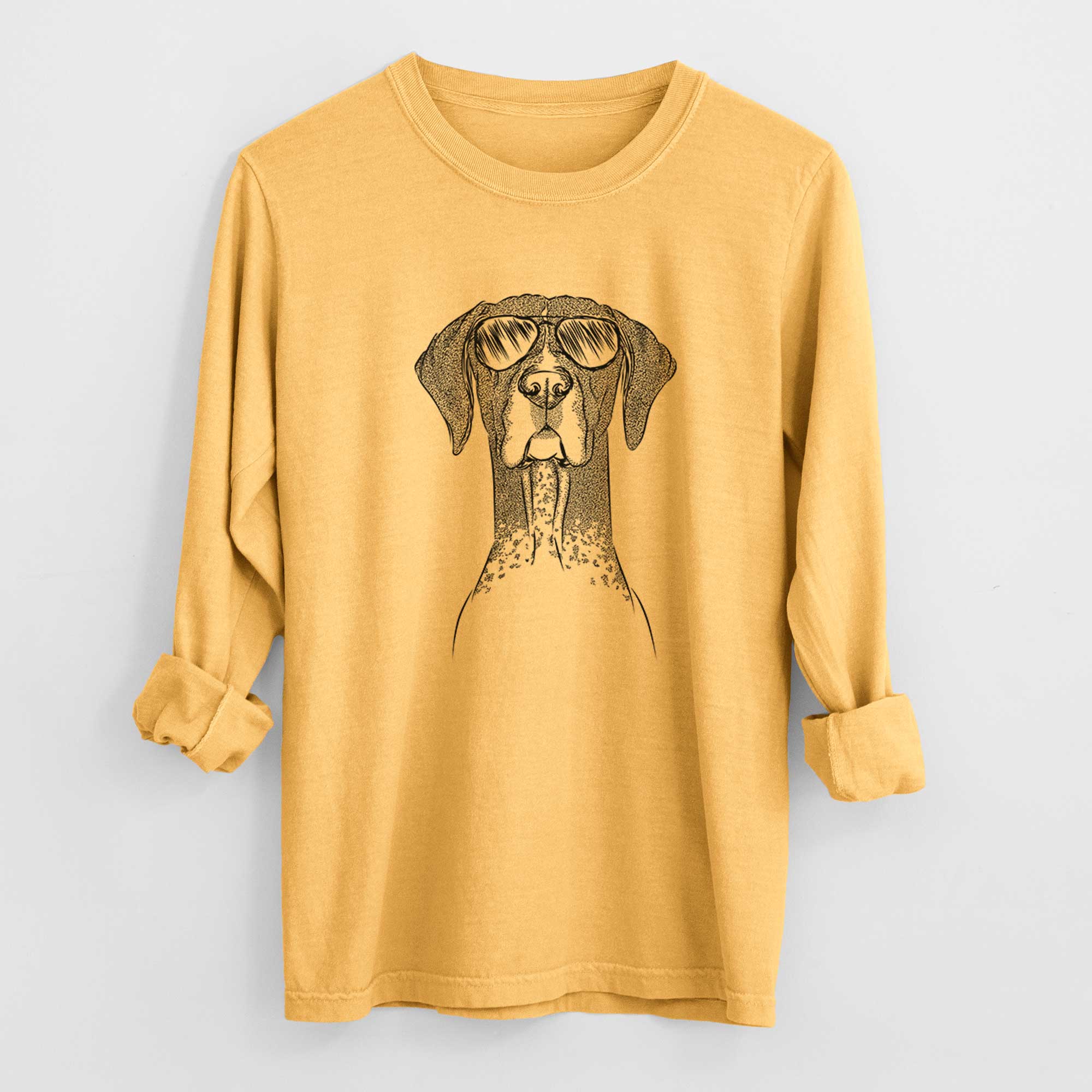 Aviators Mattis the German Shorthaired Pointer - Heavyweight 100% Cotton Long Sleeve