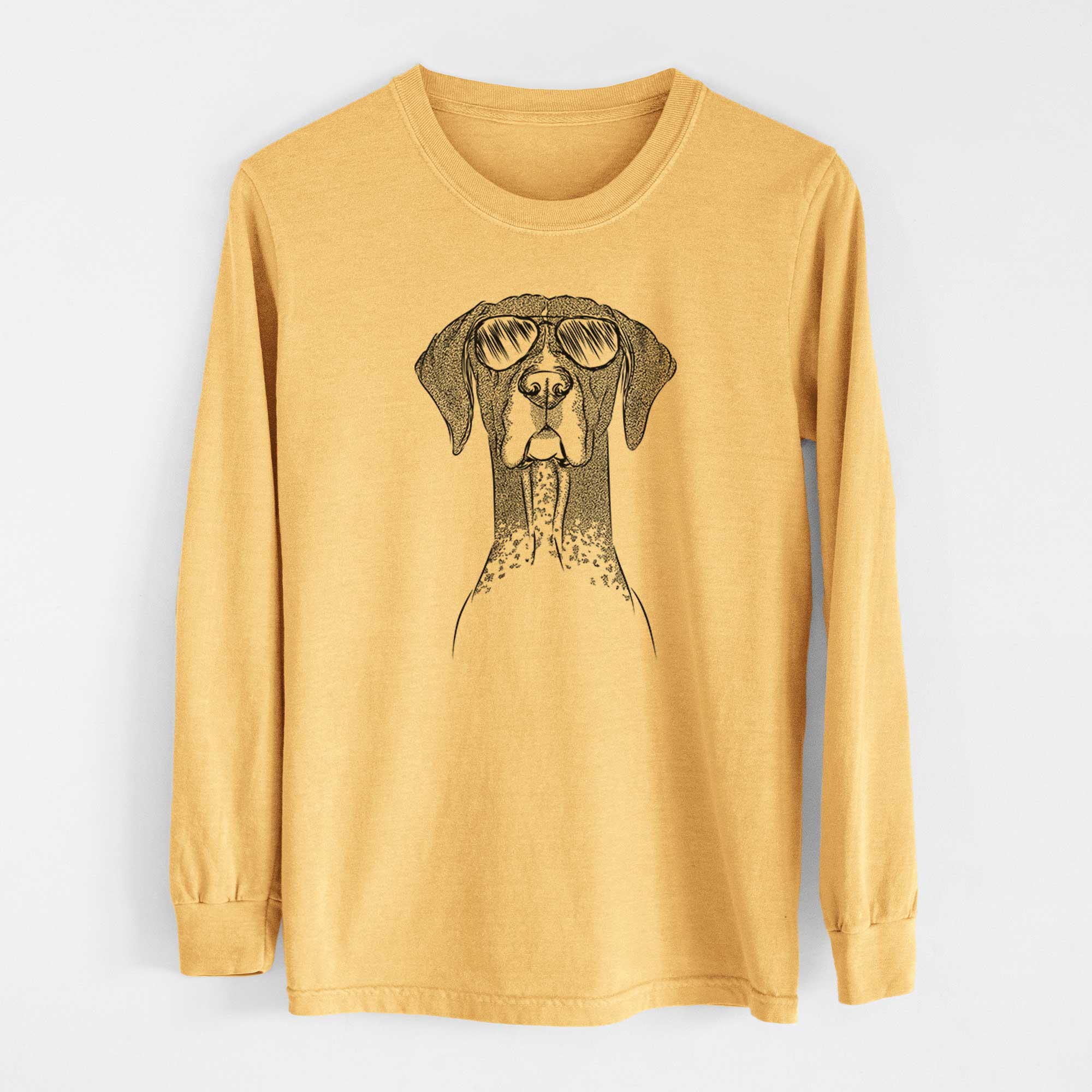 Aviators Mattis the German Shorthaired Pointer - Heavyweight 100% Cotton Long Sleeve