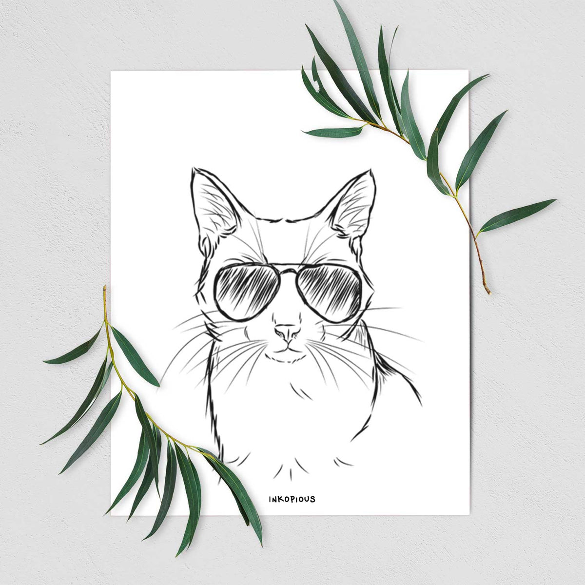 Maverick the Cat Art Print