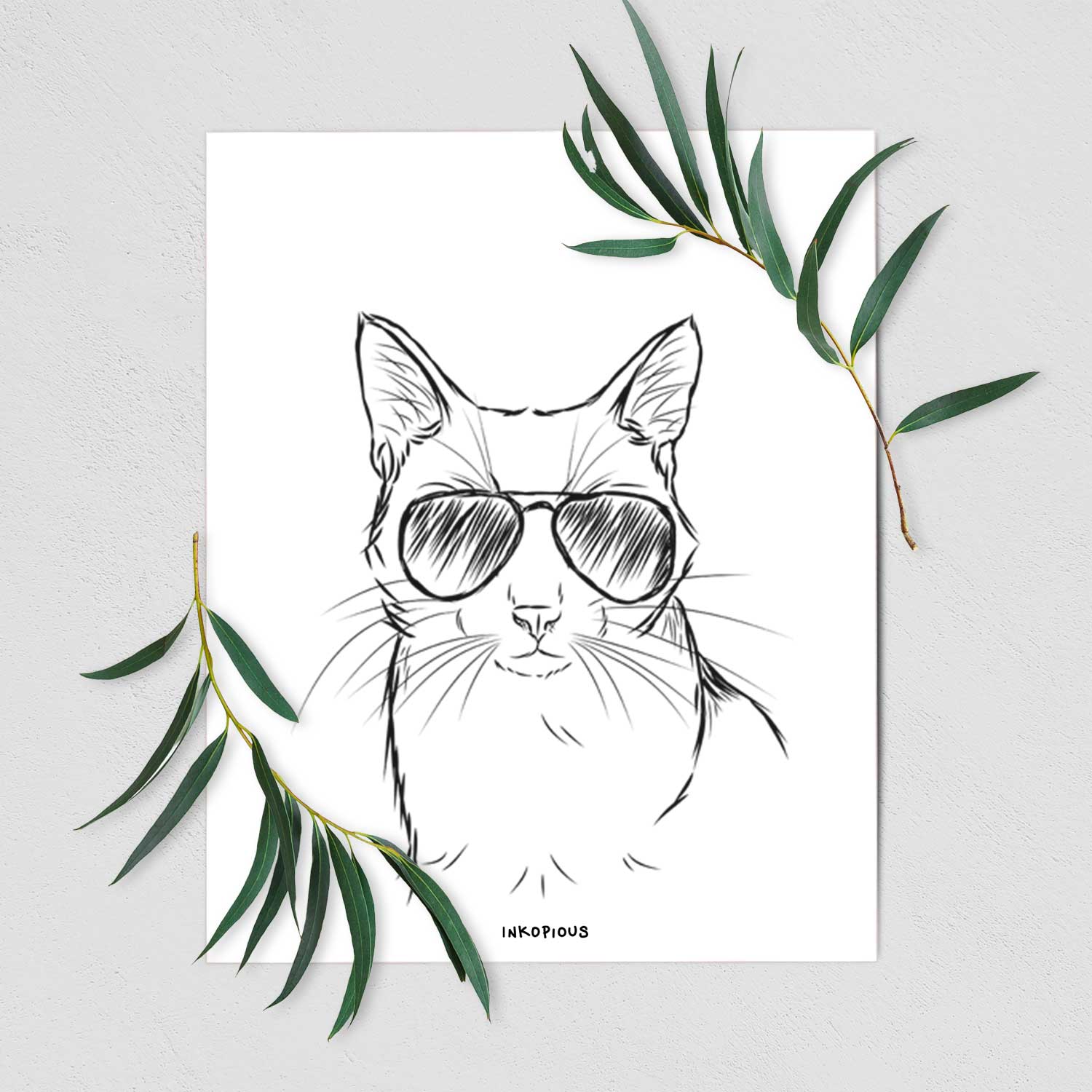 Maverick the Cat Art Print