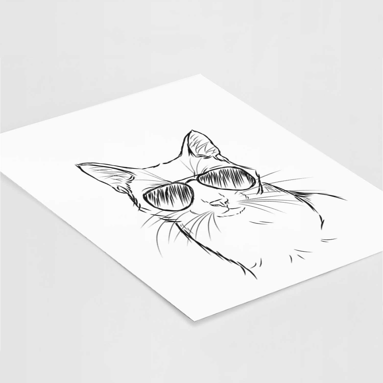 Maverick the Cat Art Print