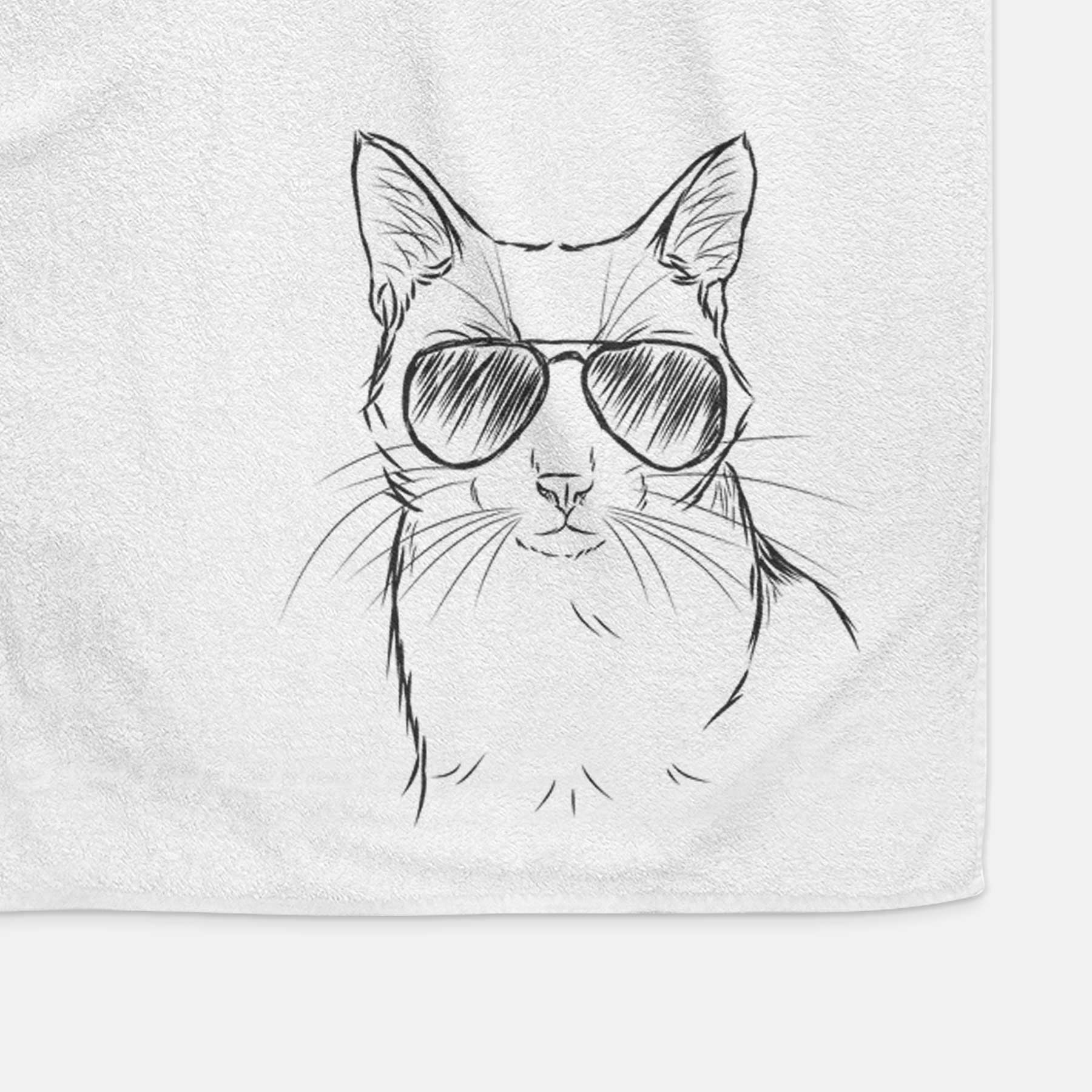 Maverick the Cat Decorative Hand Towel