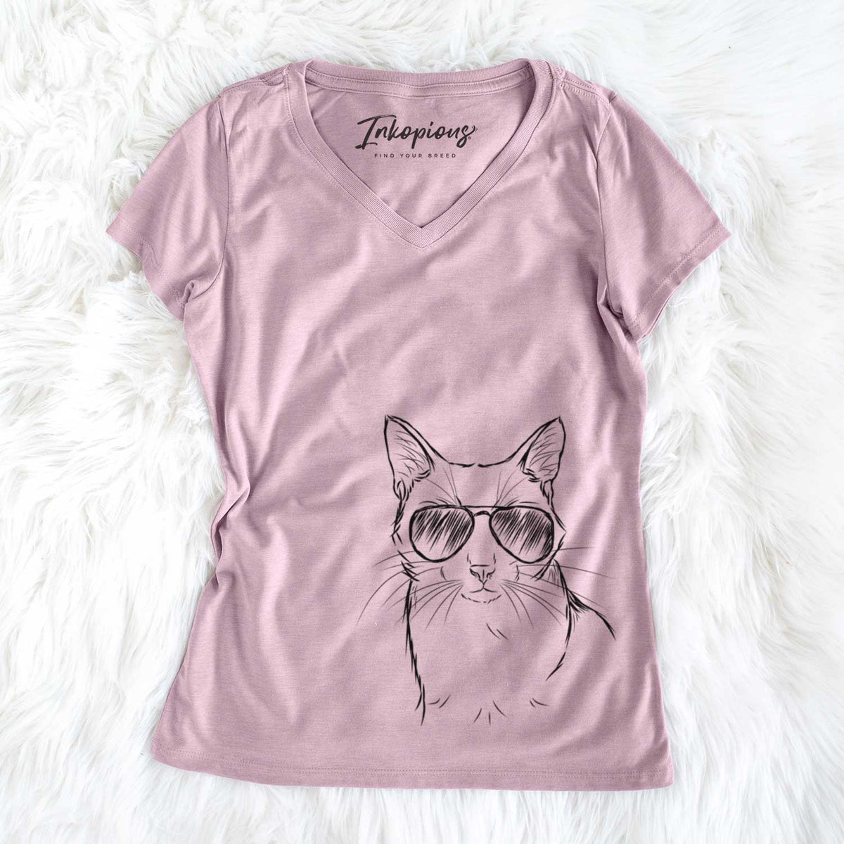 Maverick the Cat - Women's V-neck Shirt