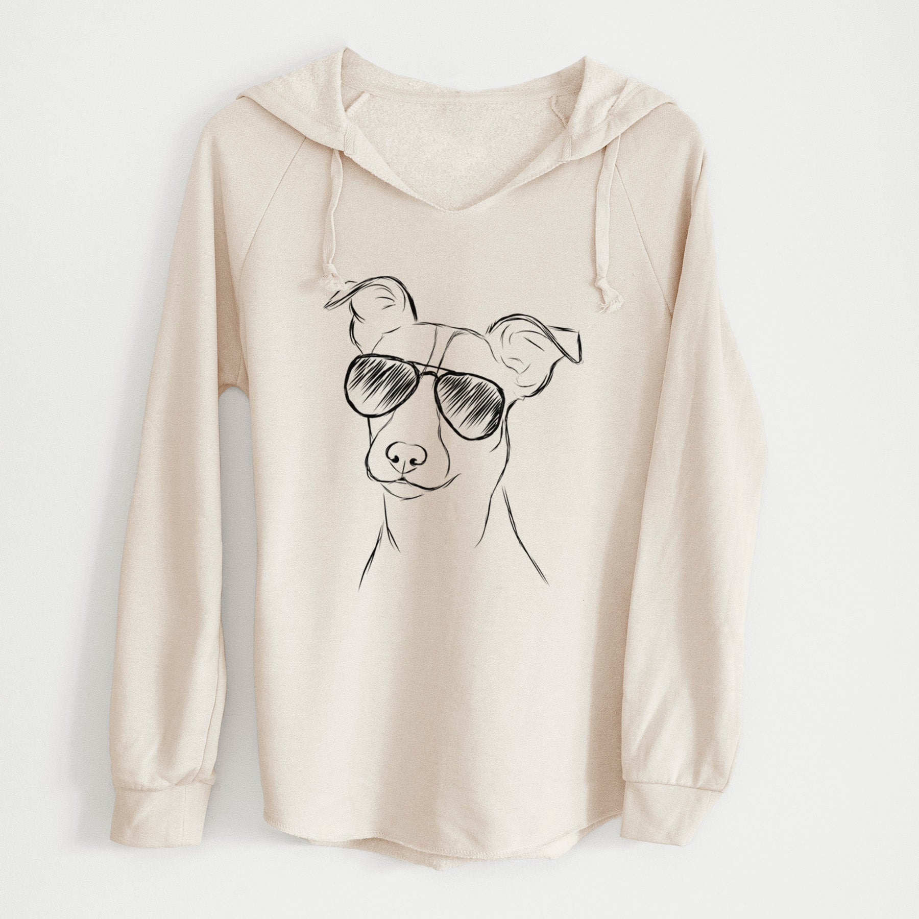 Aviator Max the Jack Russell Terrier - Cali Wave Hooded Sweatshirt