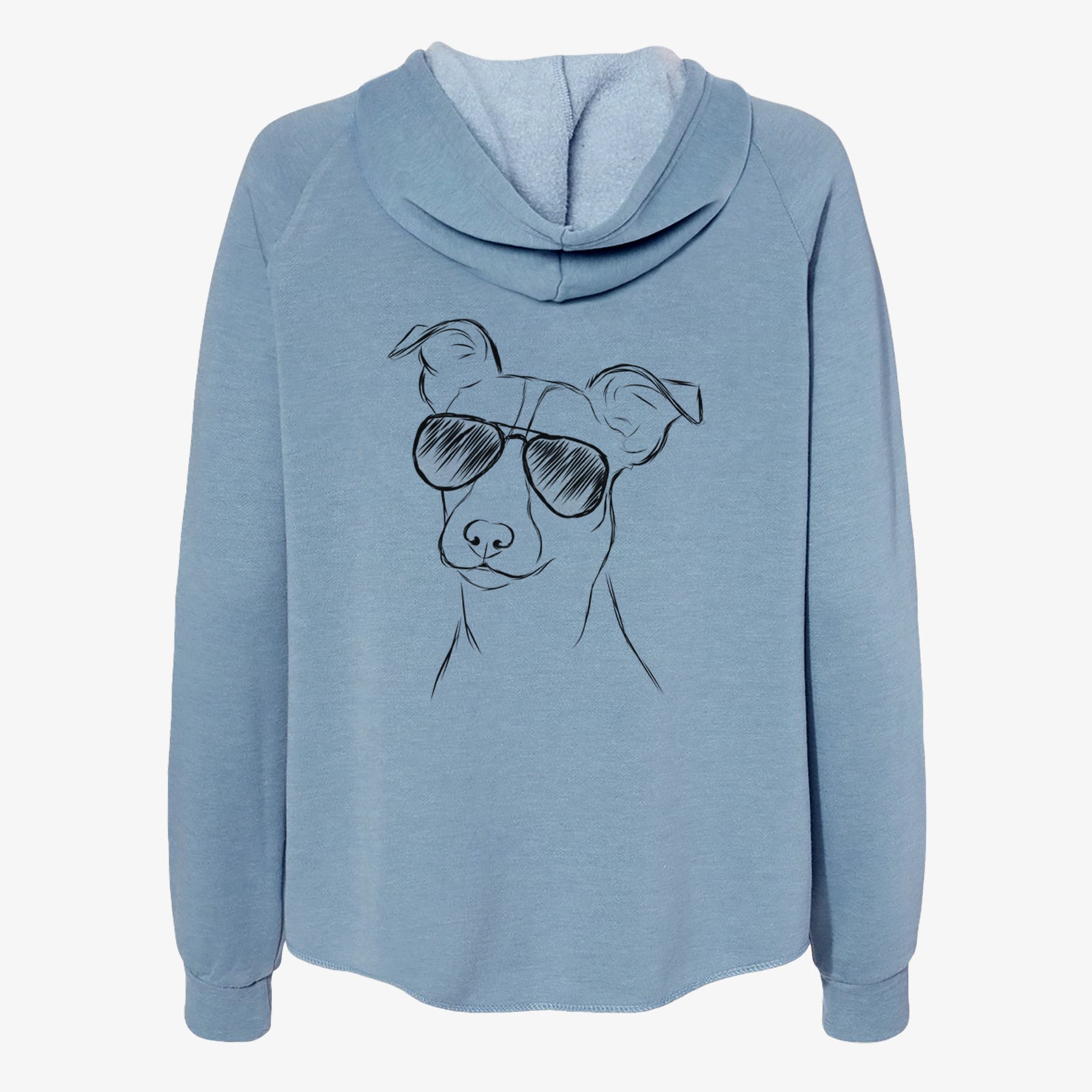 Max the Jack Russell Terrier - Women's Cali Wave Zip-Up Sweatshirt