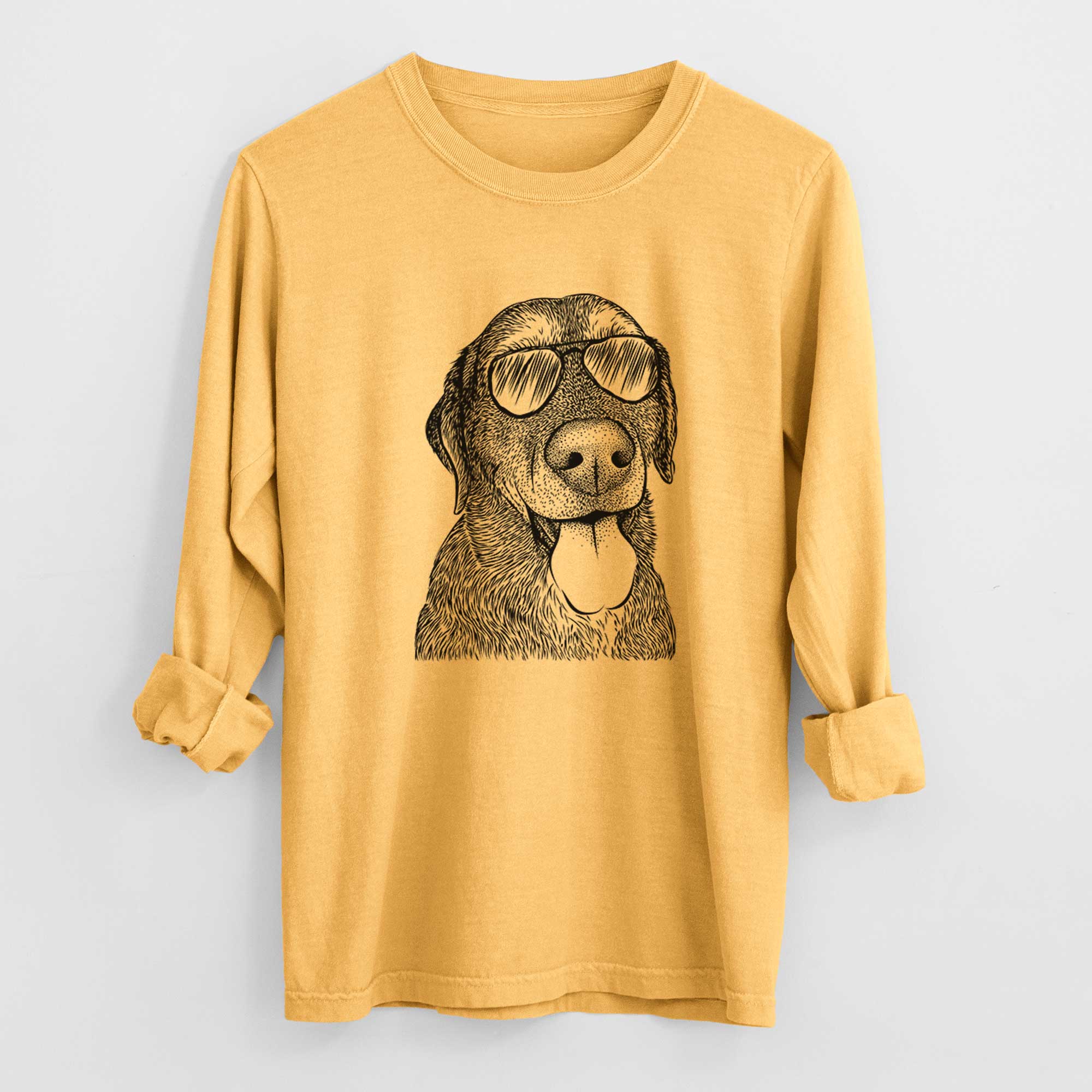 Aviators Max the Labrador Retriever - Heavyweight 100% Cotton Long Sleeve