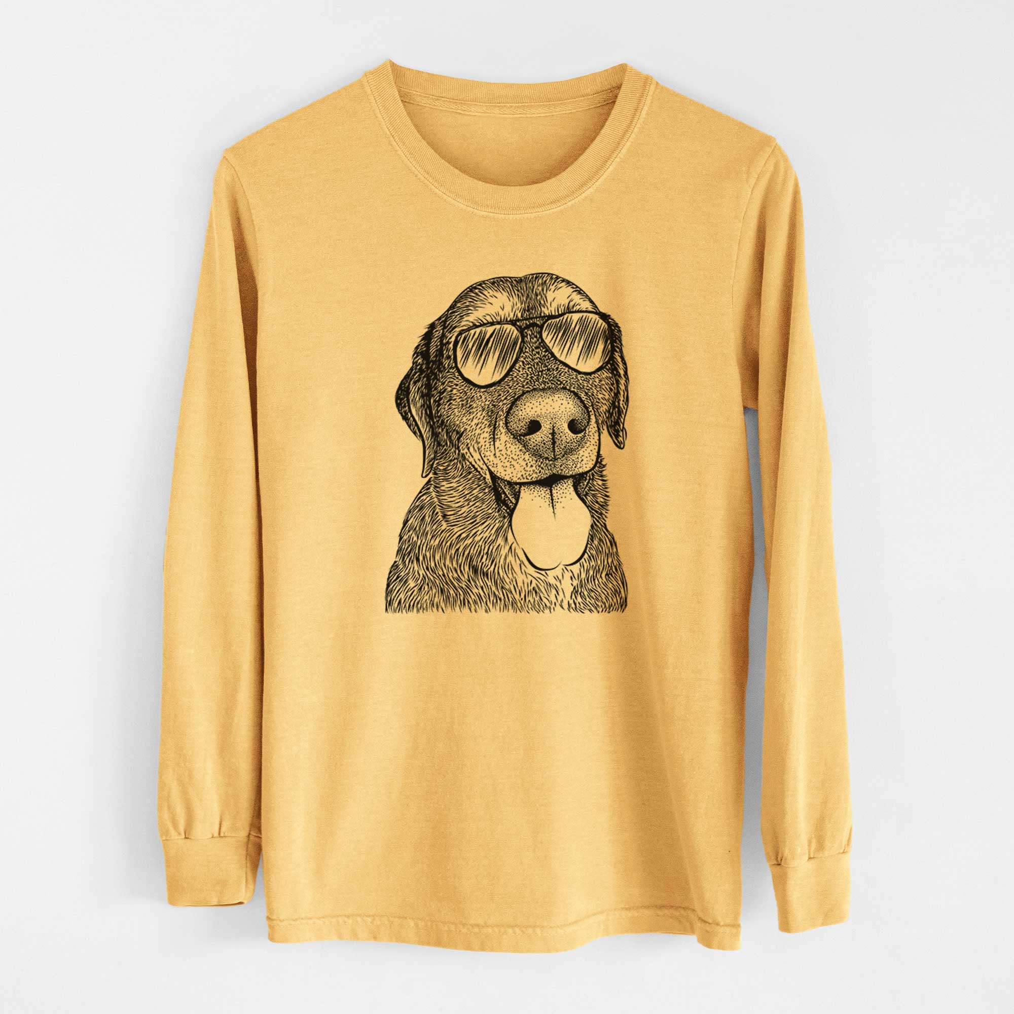 Aviators Max the Labrador Retriever - Heavyweight 100% Cotton Long Sleeve