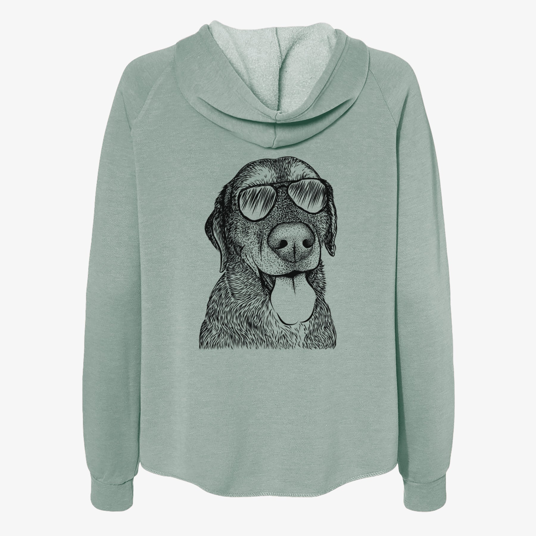 Max the Labrador Retriever - Women's Cali Wave Zip-Up Sweatshirt