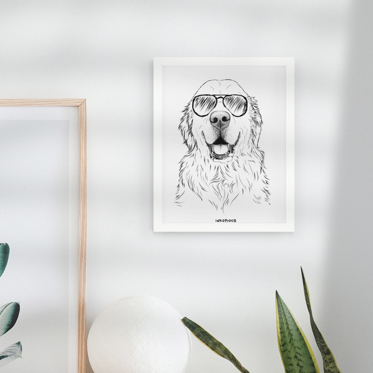 Maximus the Golden Retriever Art Print