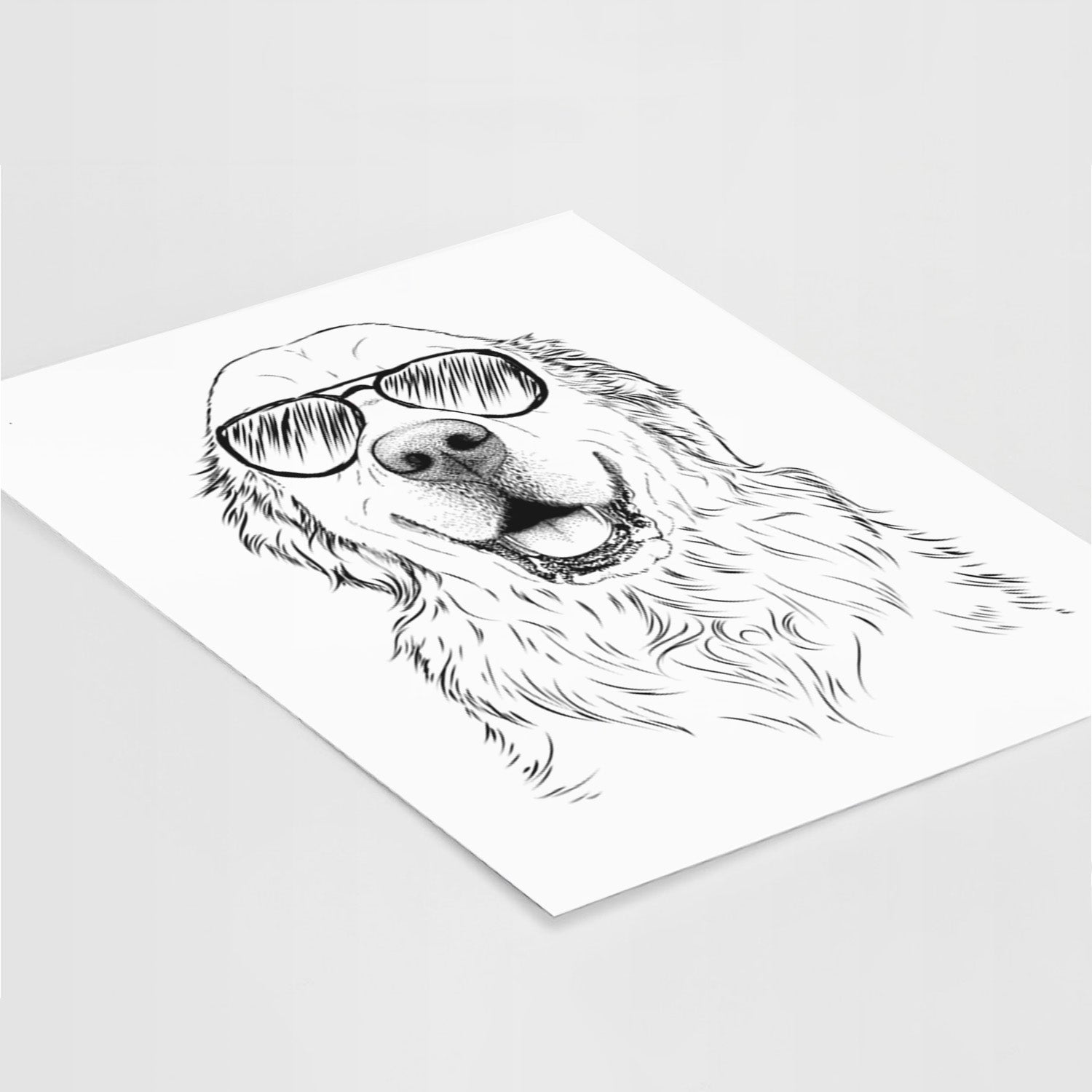 Maximus the Golden Retriever Art Print