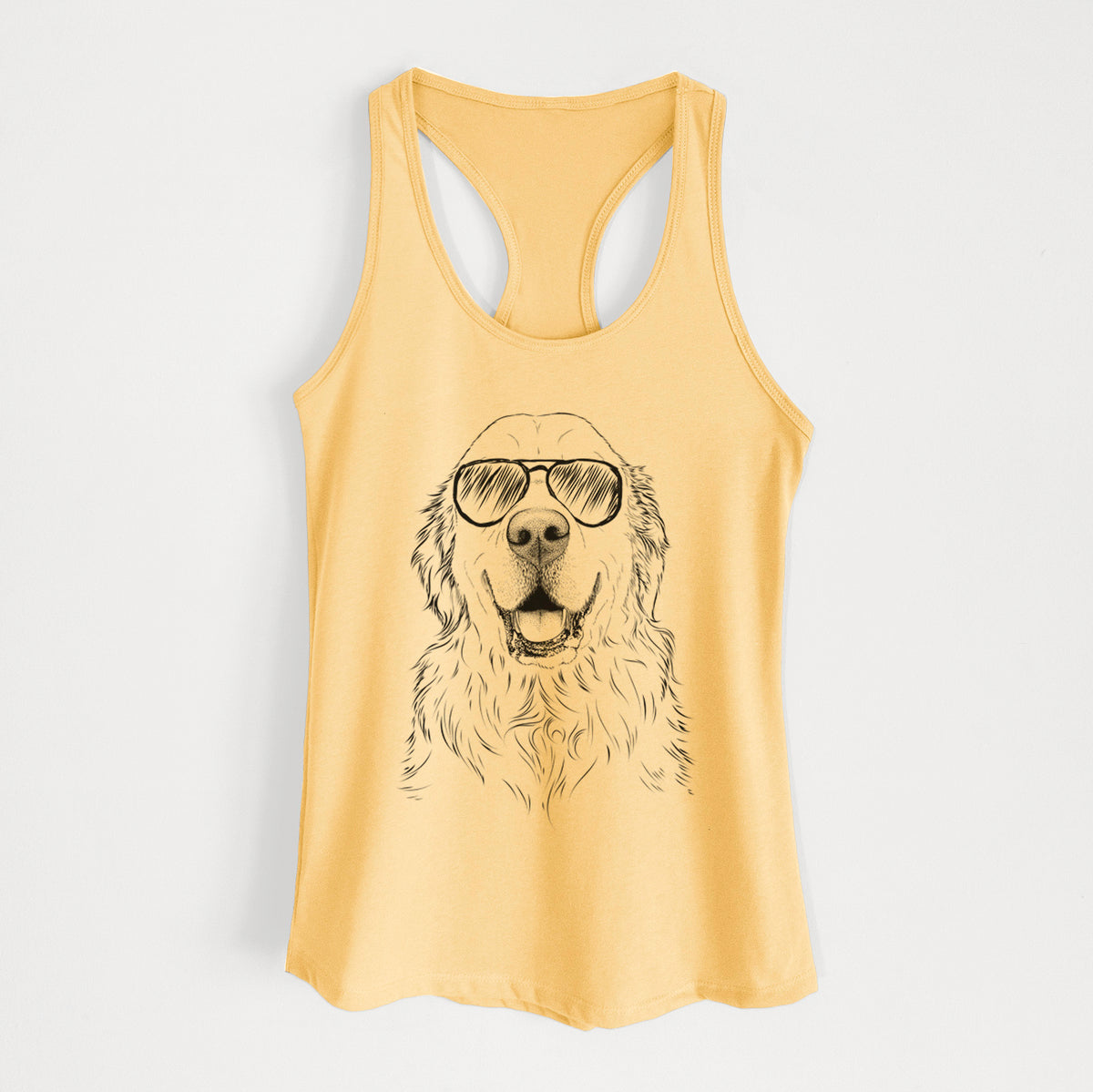 Maximus the Golden Retriever - Women's Racerback Tanktop