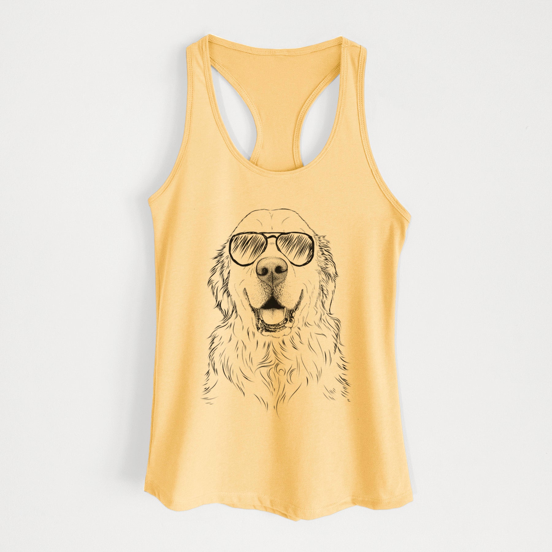 Maximus the Golden Retriever - Women's Racerback Tanktop