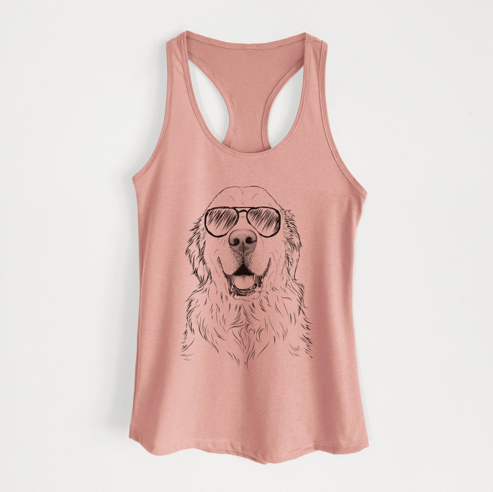 Maximus the Golden Retriever - Women's Racerback Tanktop