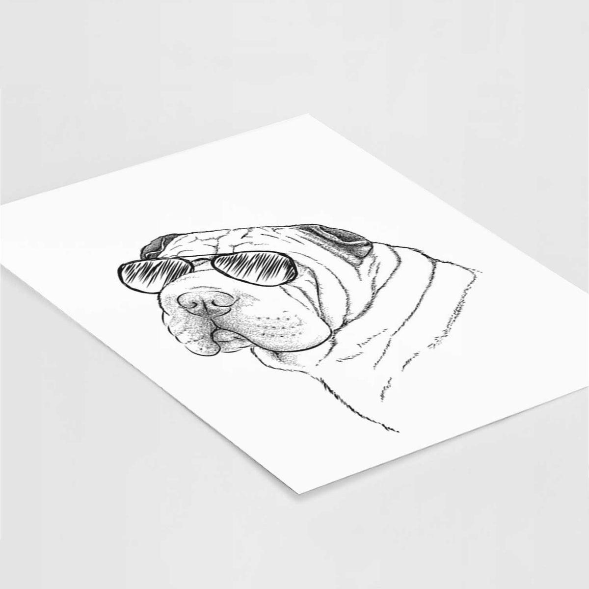 Maximus the Shar Pei Art Print
