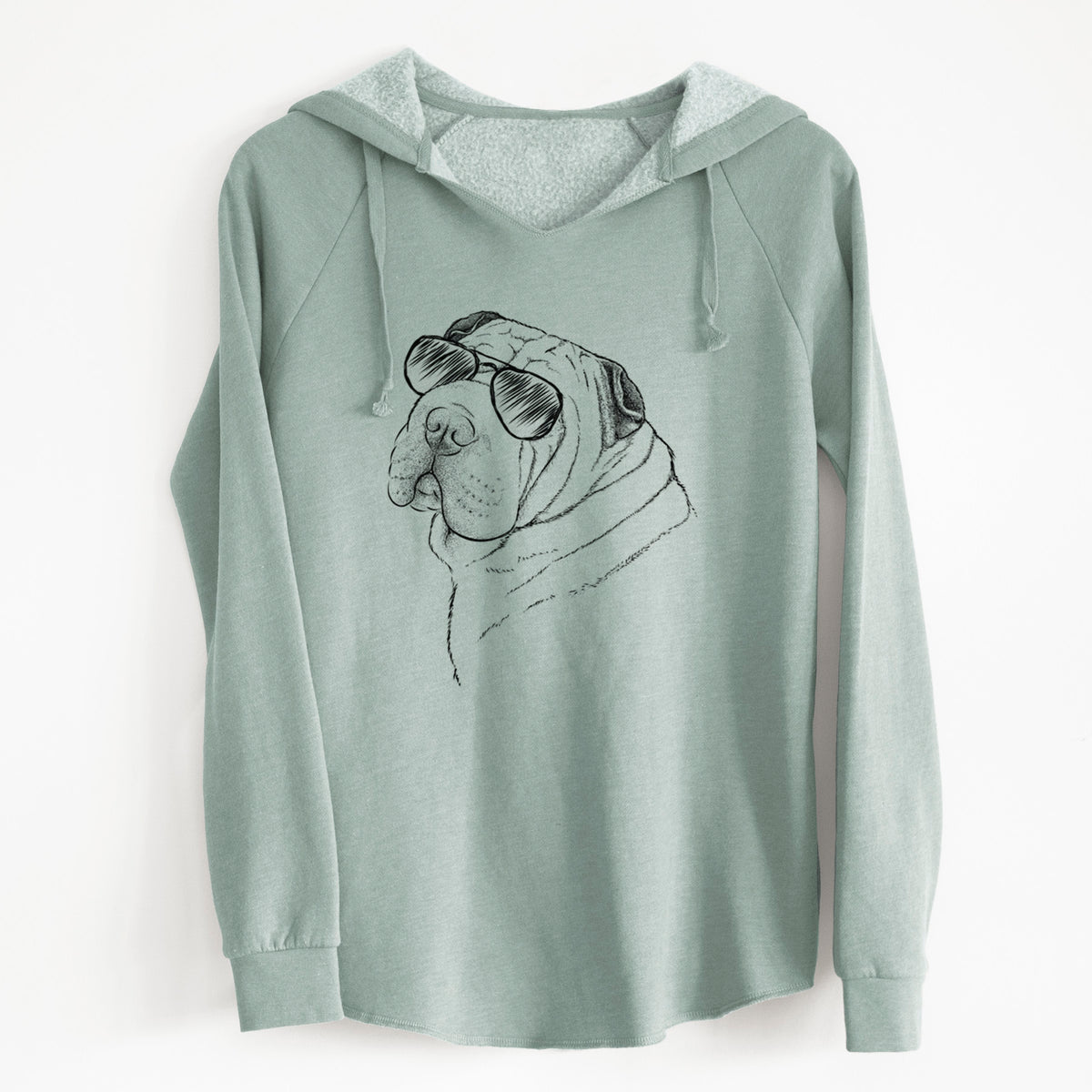 Aviator Maximus the Shar Pei - Cali Wave Hooded Sweatshirt