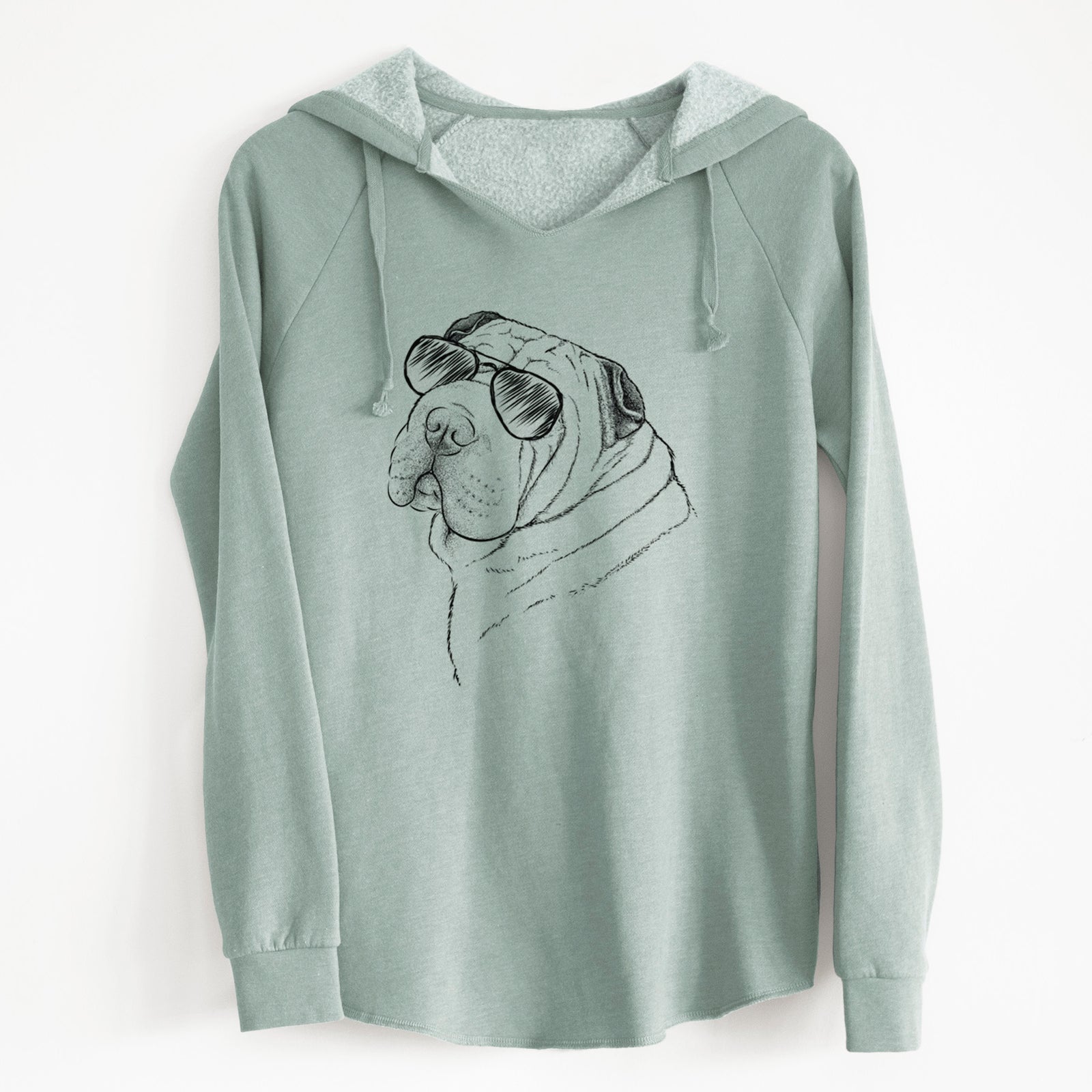 Aviator Maximus the Shar Pei - Cali Wave Hooded Sweatshirt