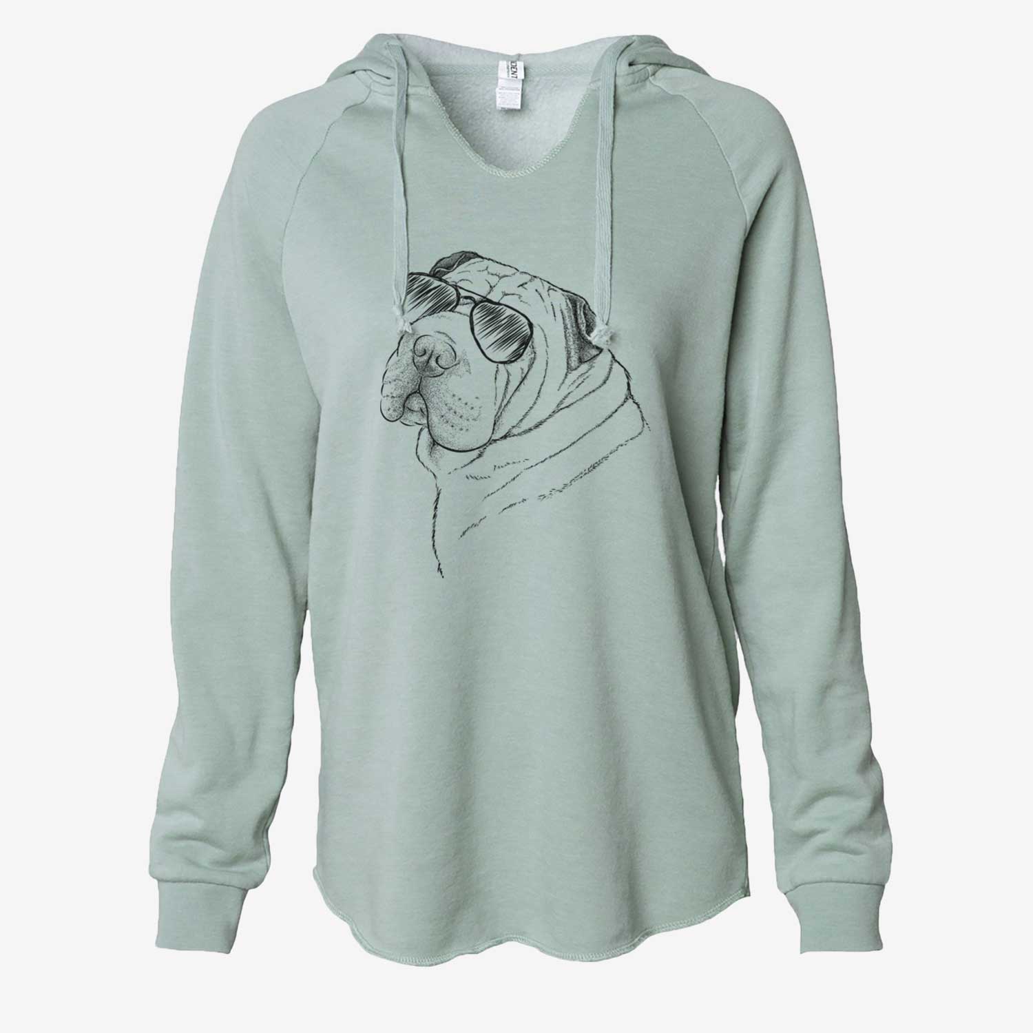 Maximus the Shar Pei - Cali Wave Hooded Sweatshirt