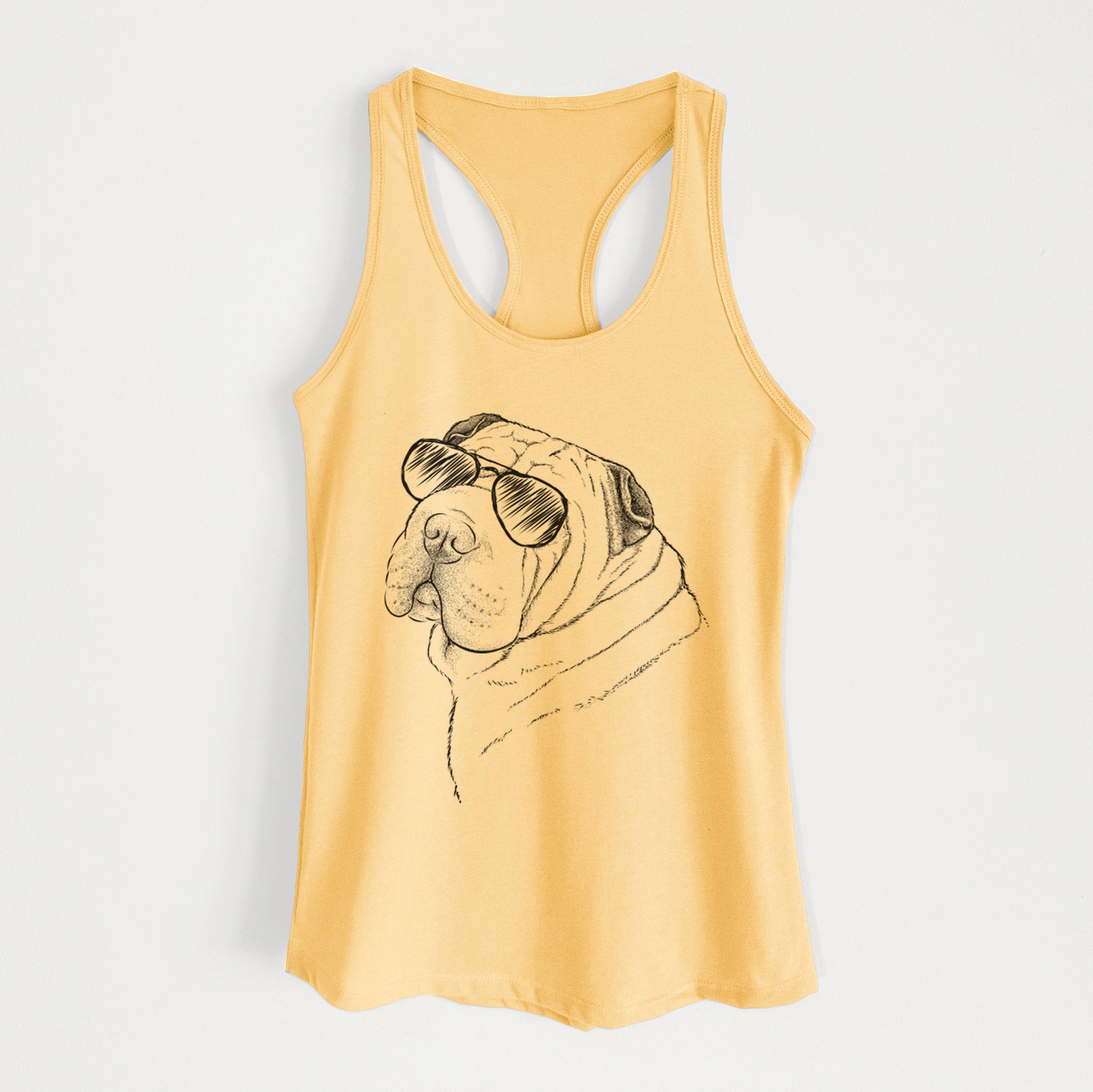 Maximus the Shar Pei - Women's Racerback Tanktop