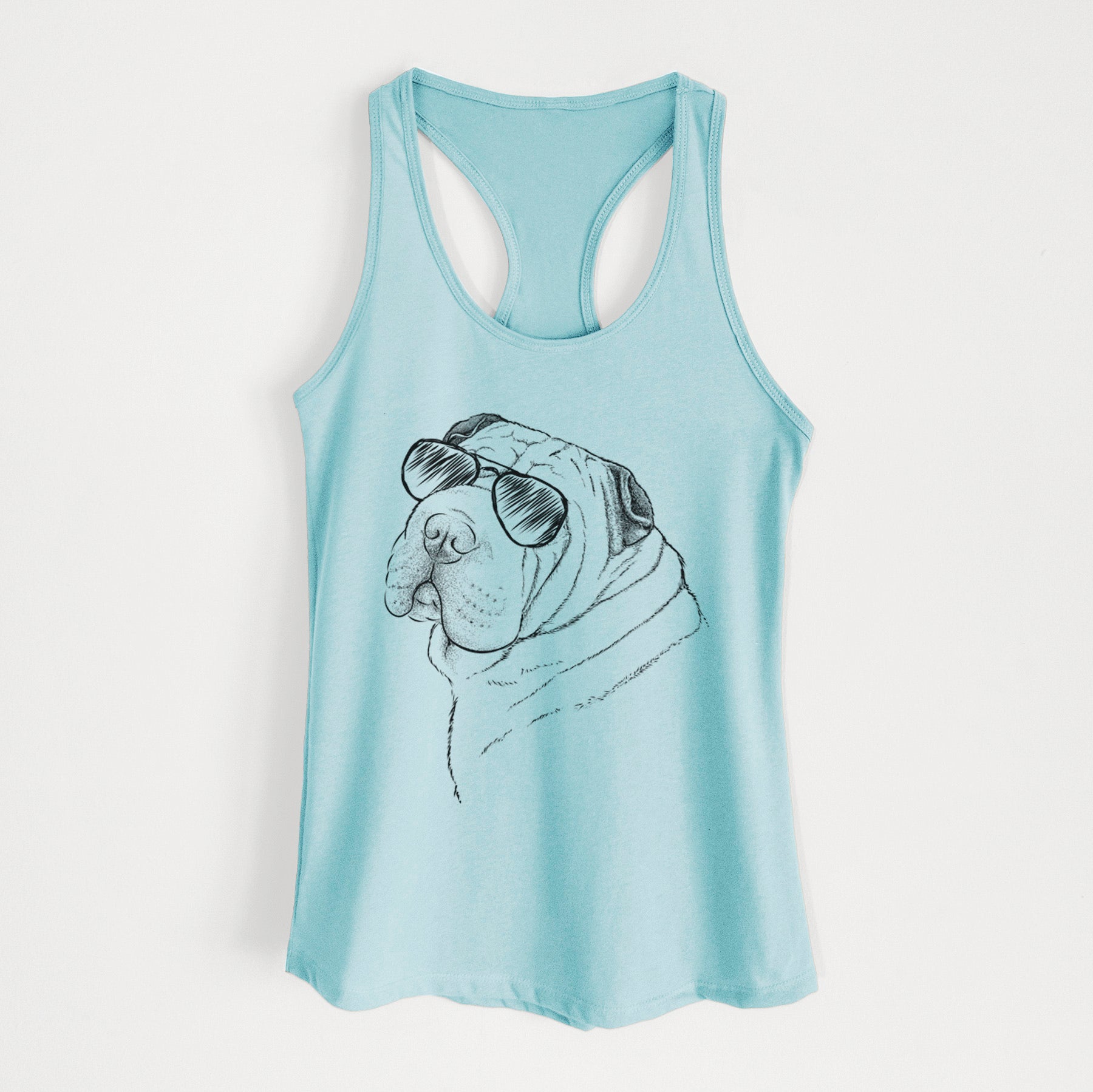 Maximus the Shar Pei - Women's Racerback Tanktop