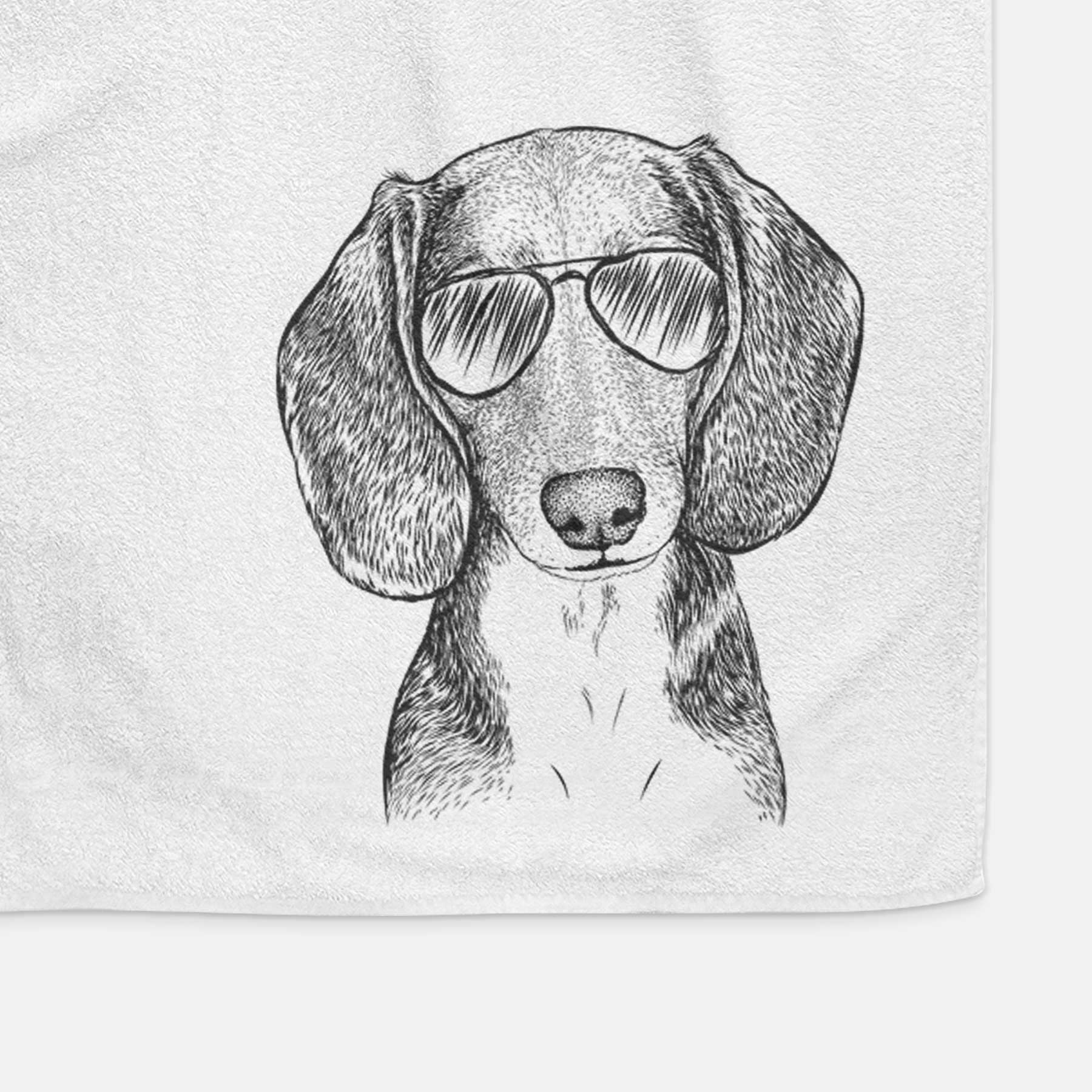 Mayor Andy the Beagle Decorative Hand Towel