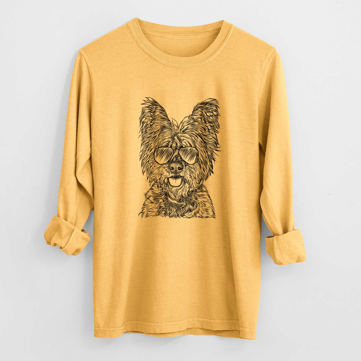 Aviators McDuff the Cairn Terrier - Heavyweight 100% Cotton Long Sleeve