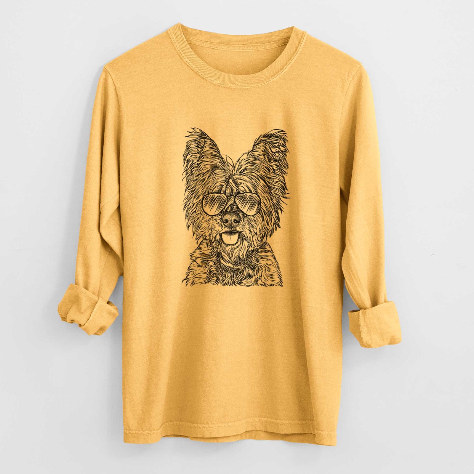 Aviators McDuff the Cairn Terrier - Heavyweight 100% Cotton Long Sleeve