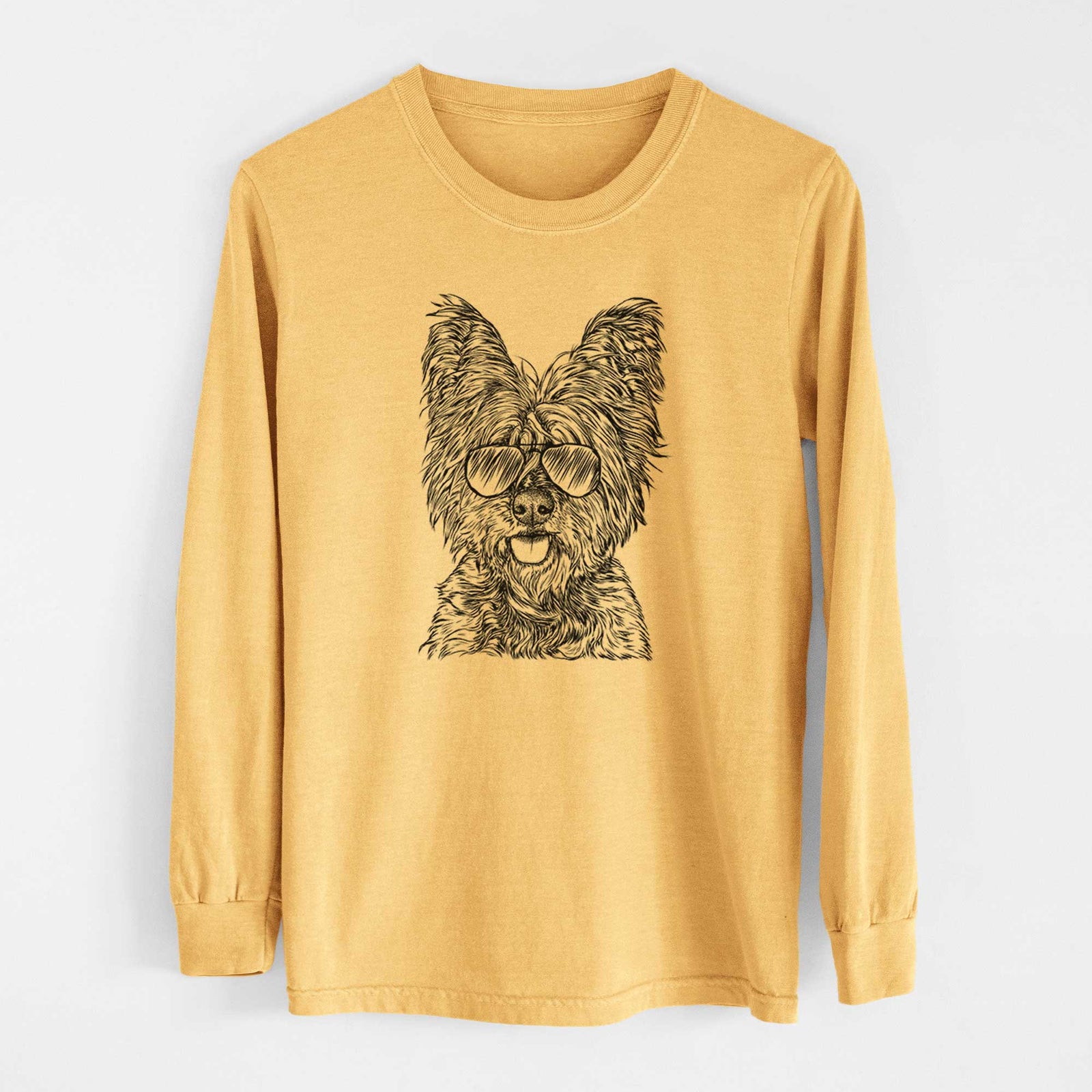 Aviators McDuff the Cairn Terrier - Heavyweight 100% Cotton Long Sleeve