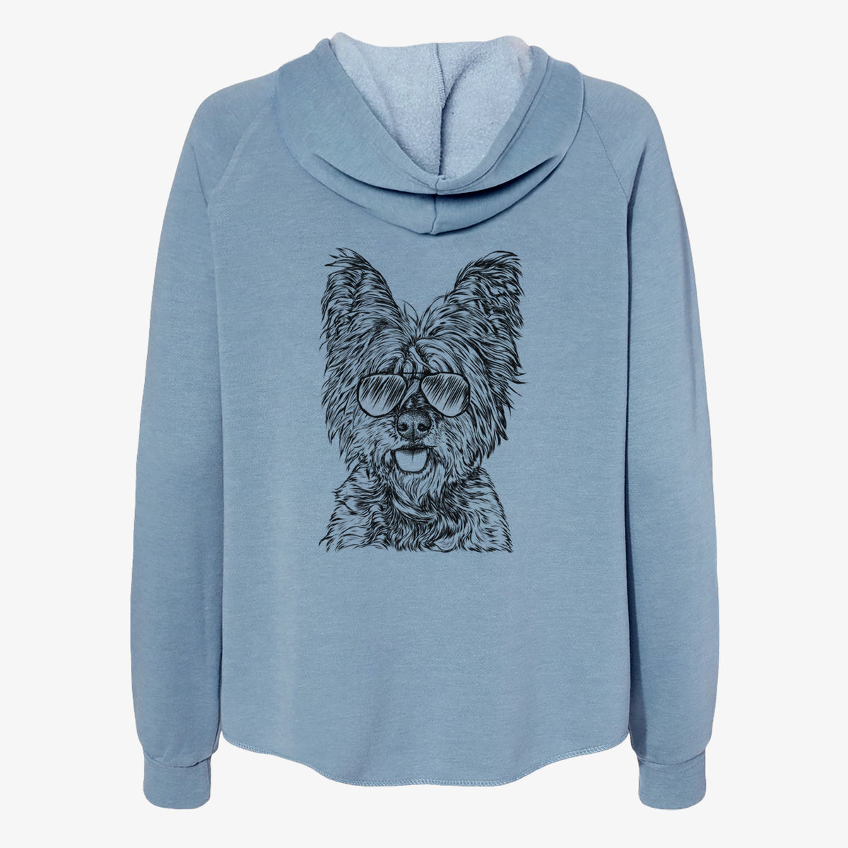 McDuff the Cairn Terrier - Women's Cali Wave Zip-Up Sweatshirt