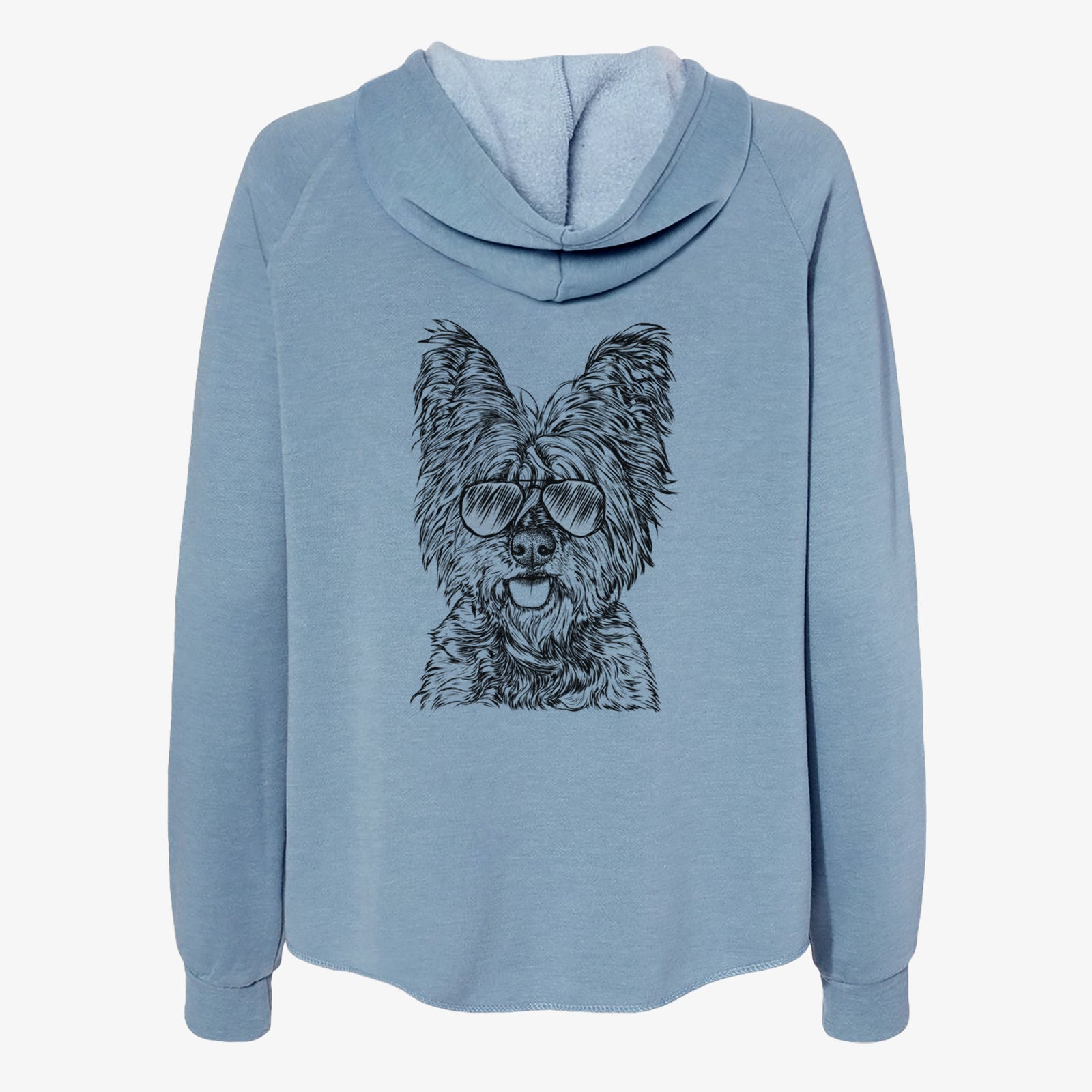 McDuff the Cairn Terrier - Women's Cali Wave Zip-Up Sweatshirt