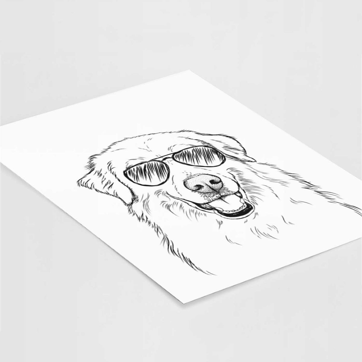 Meg the Great Pyrenees Art Print