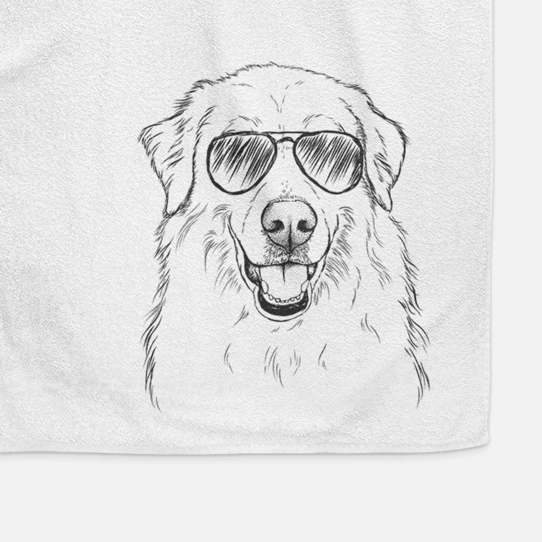 Meg the Great Pyrenees Decorative Hand Towel