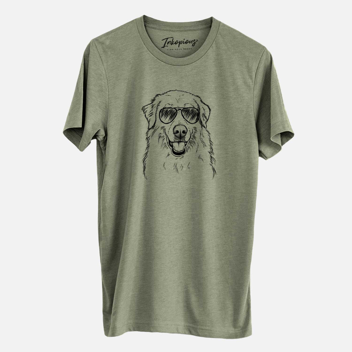 Aviator Meg the Great Pyrenees - Unisex Crewneck