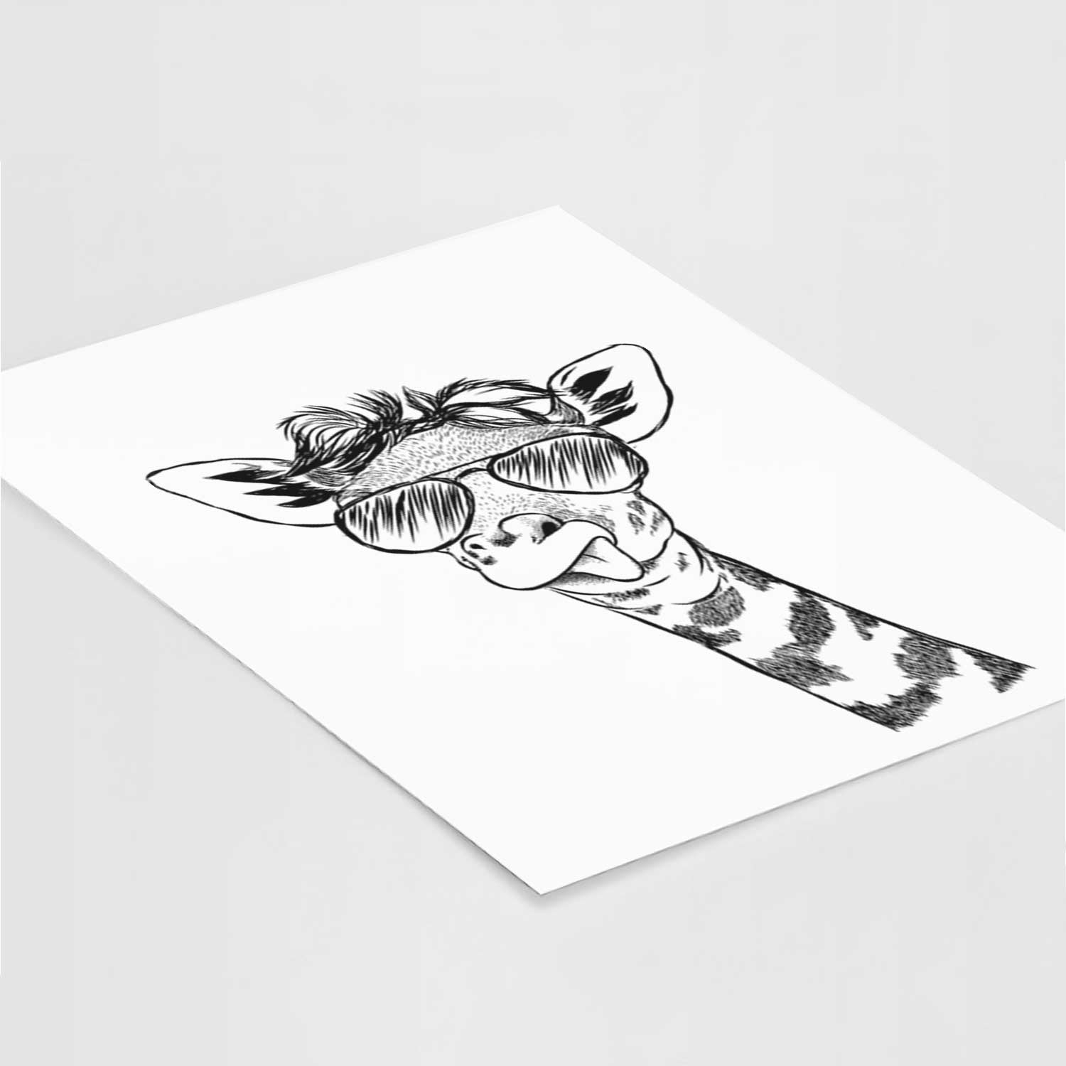 Mel the Giraffe Art Print