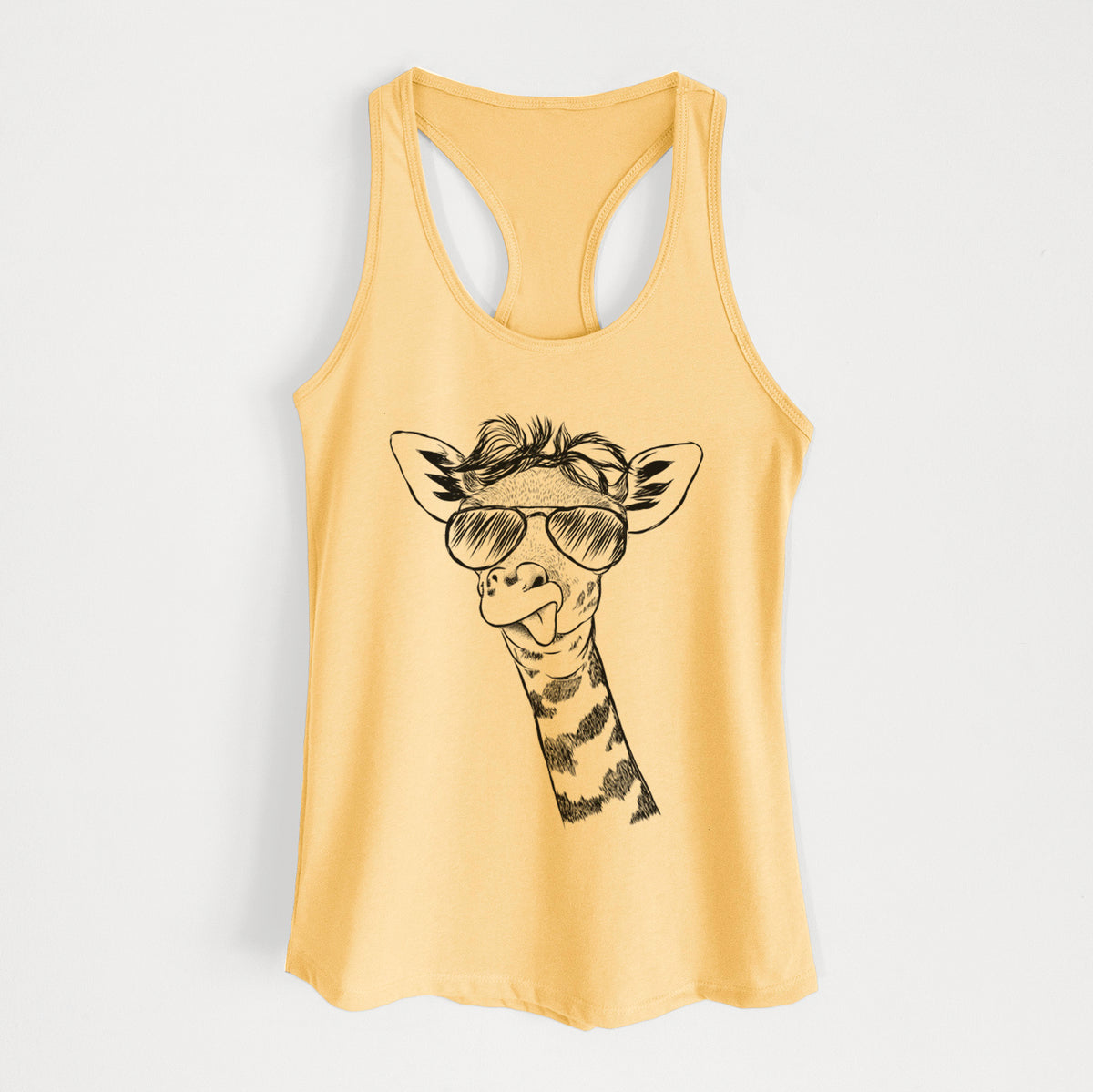Mel the Baby Giraffe - Women's Racerback Tanktop