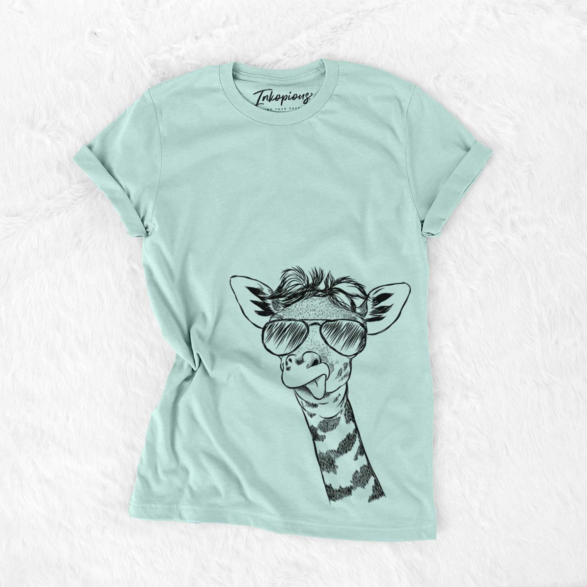 Aviator Mel the Baby Giraffe - Unisex Crewneck