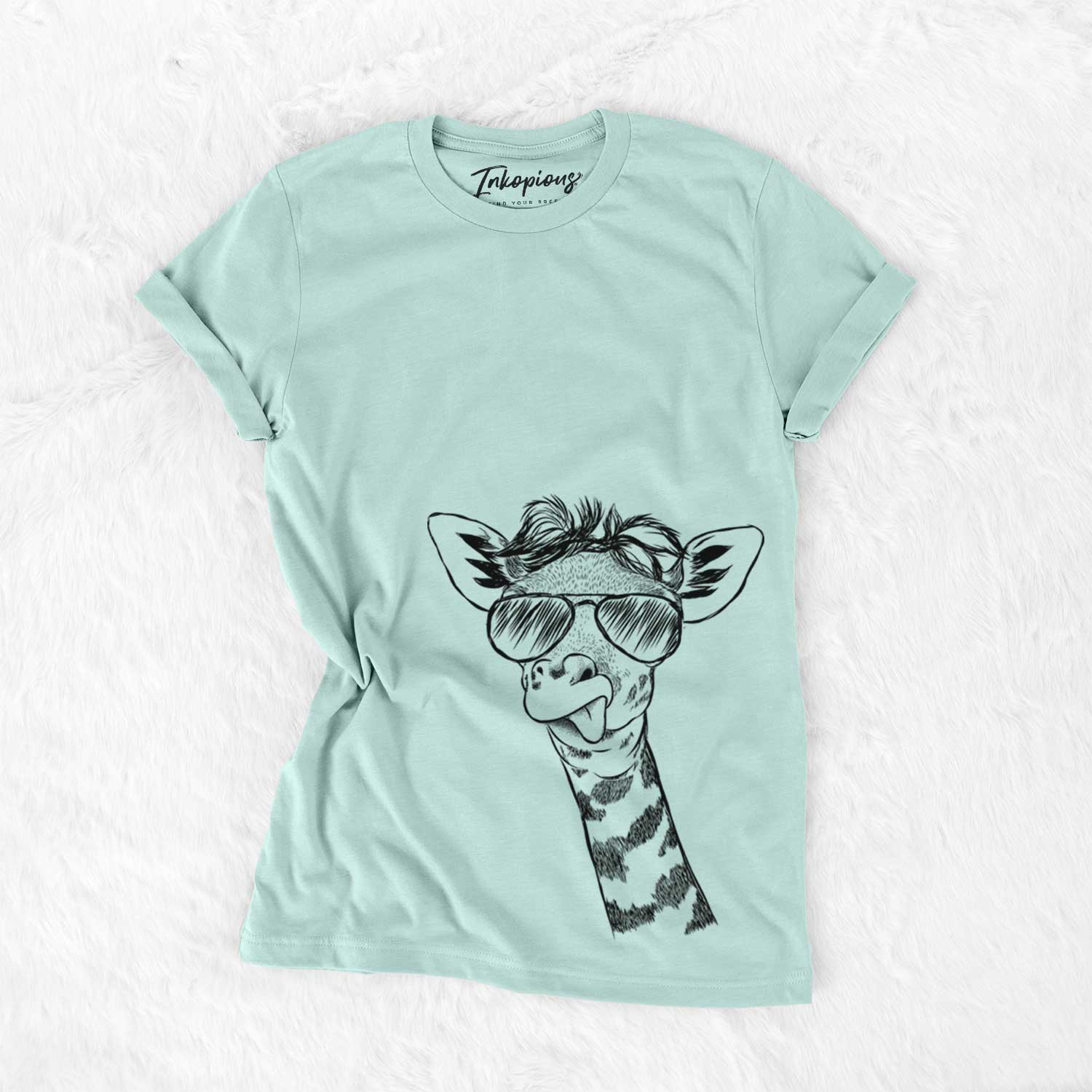 Aviator Mel the Baby Giraffe - Unisex Crewneck