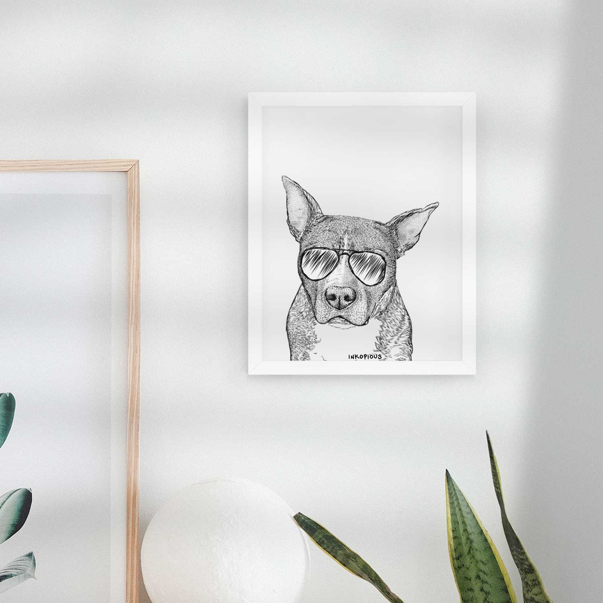 Mercy the Pitbull Art Print
