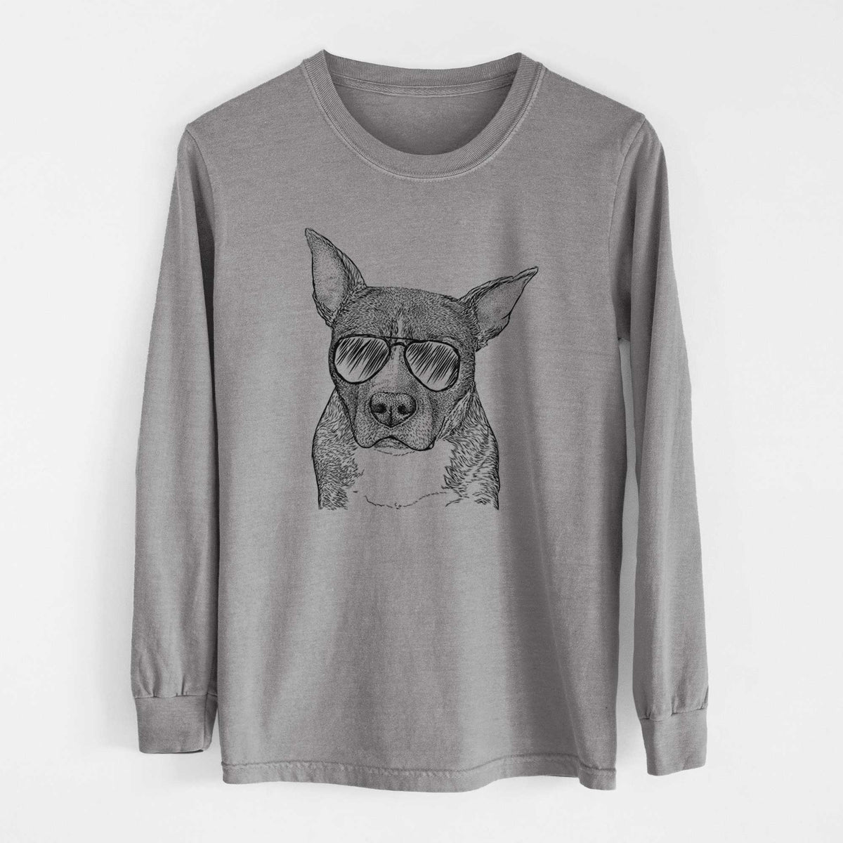 Aviators Mercy the Pitbull - Heavyweight 100% Cotton Long Sleeve