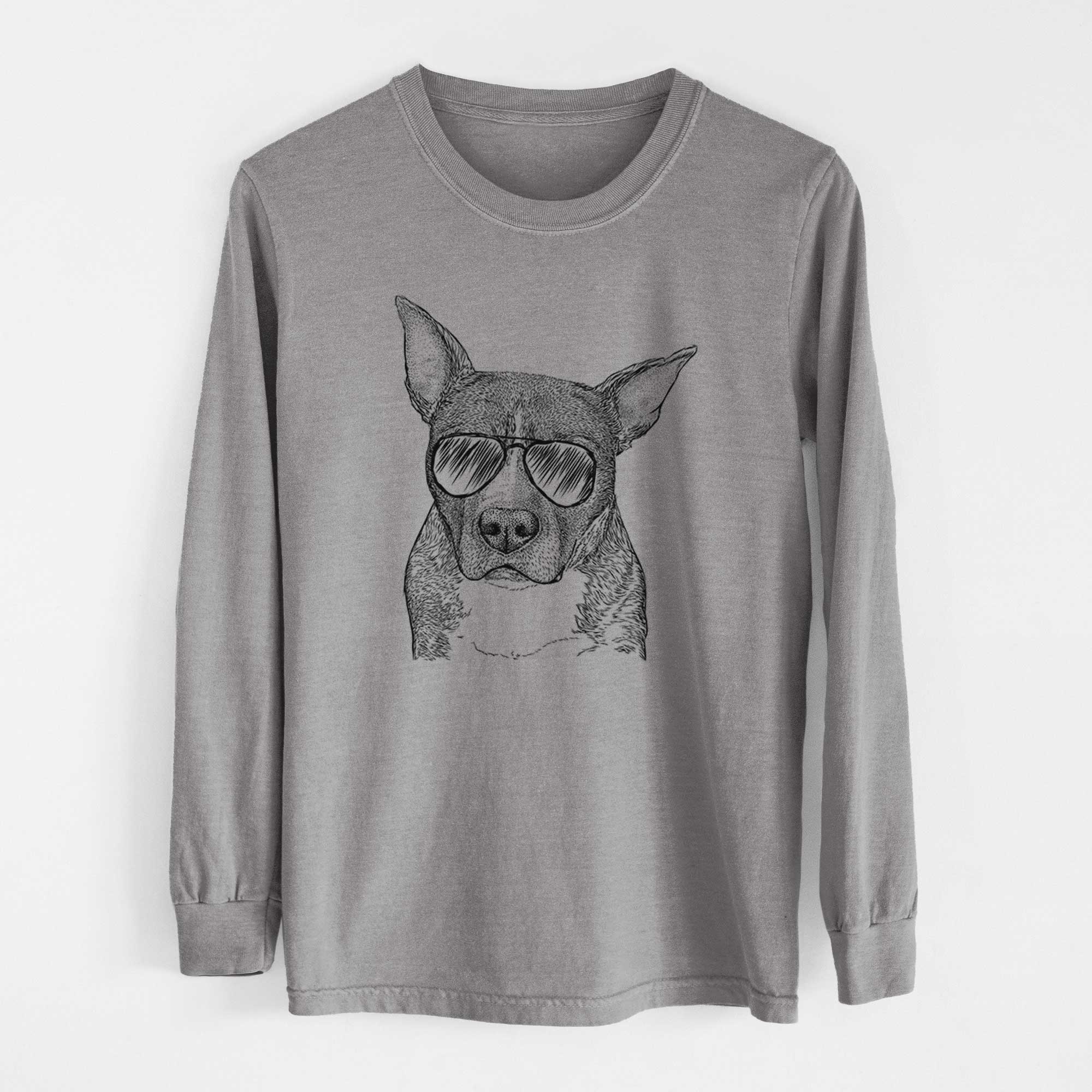 Aviators Mercy the Pitbull - Heavyweight 100% Cotton Long Sleeve