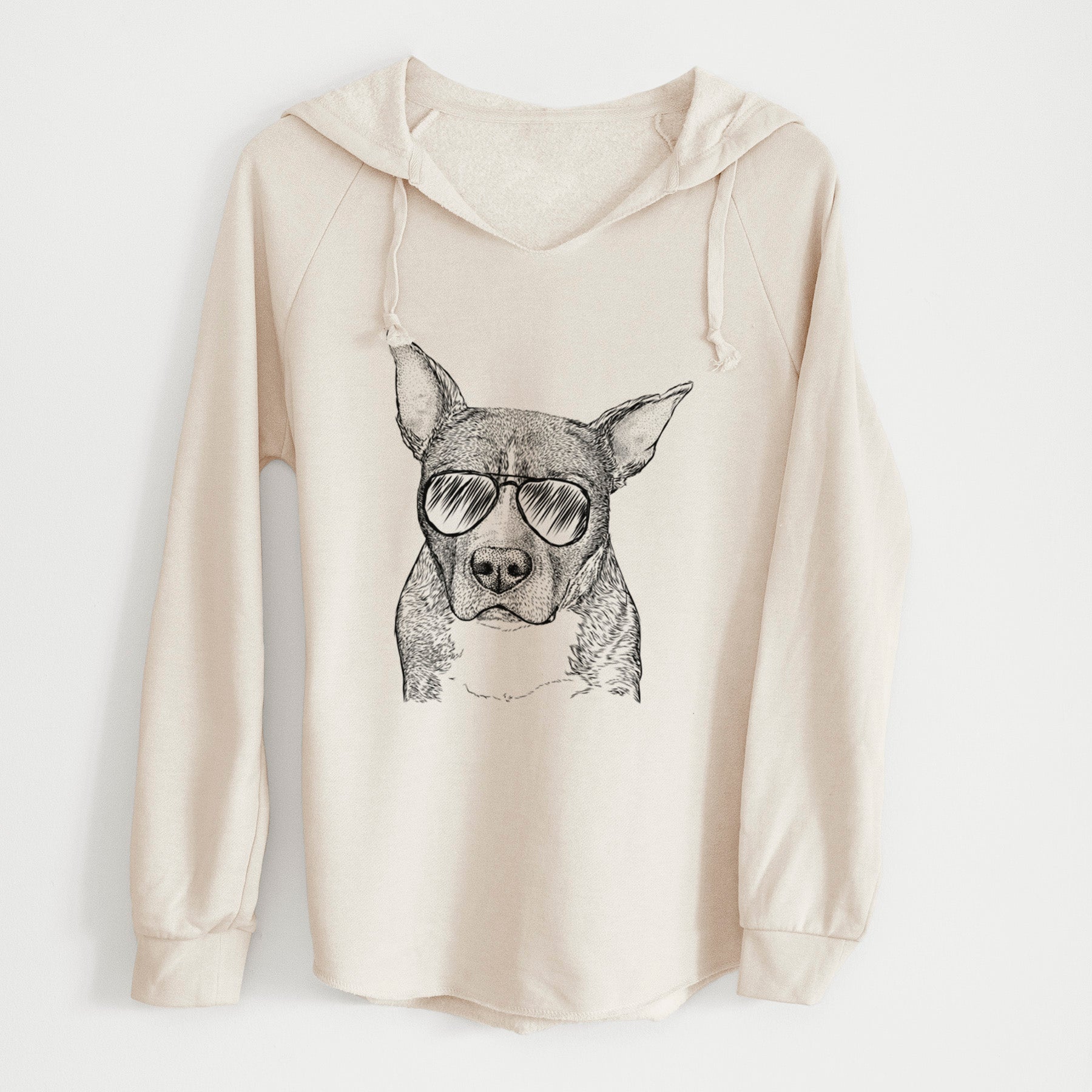 Aviator Mercy the Pitbull - Cali Wave Hooded Sweatshirt