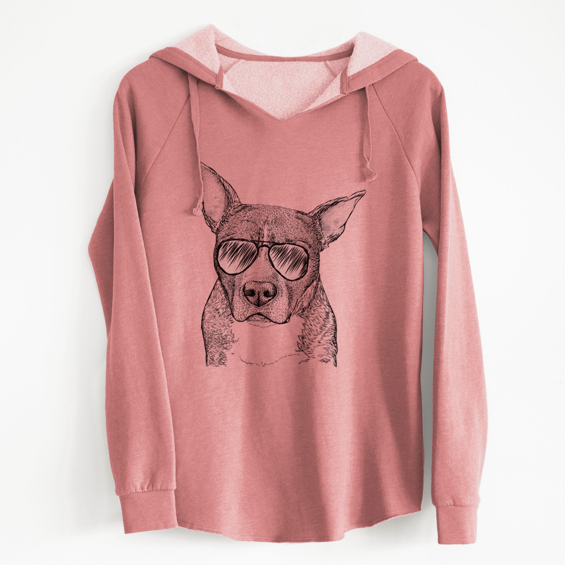 Aviator Mercy the Pitbull - Cali Wave Hooded Sweatshirt