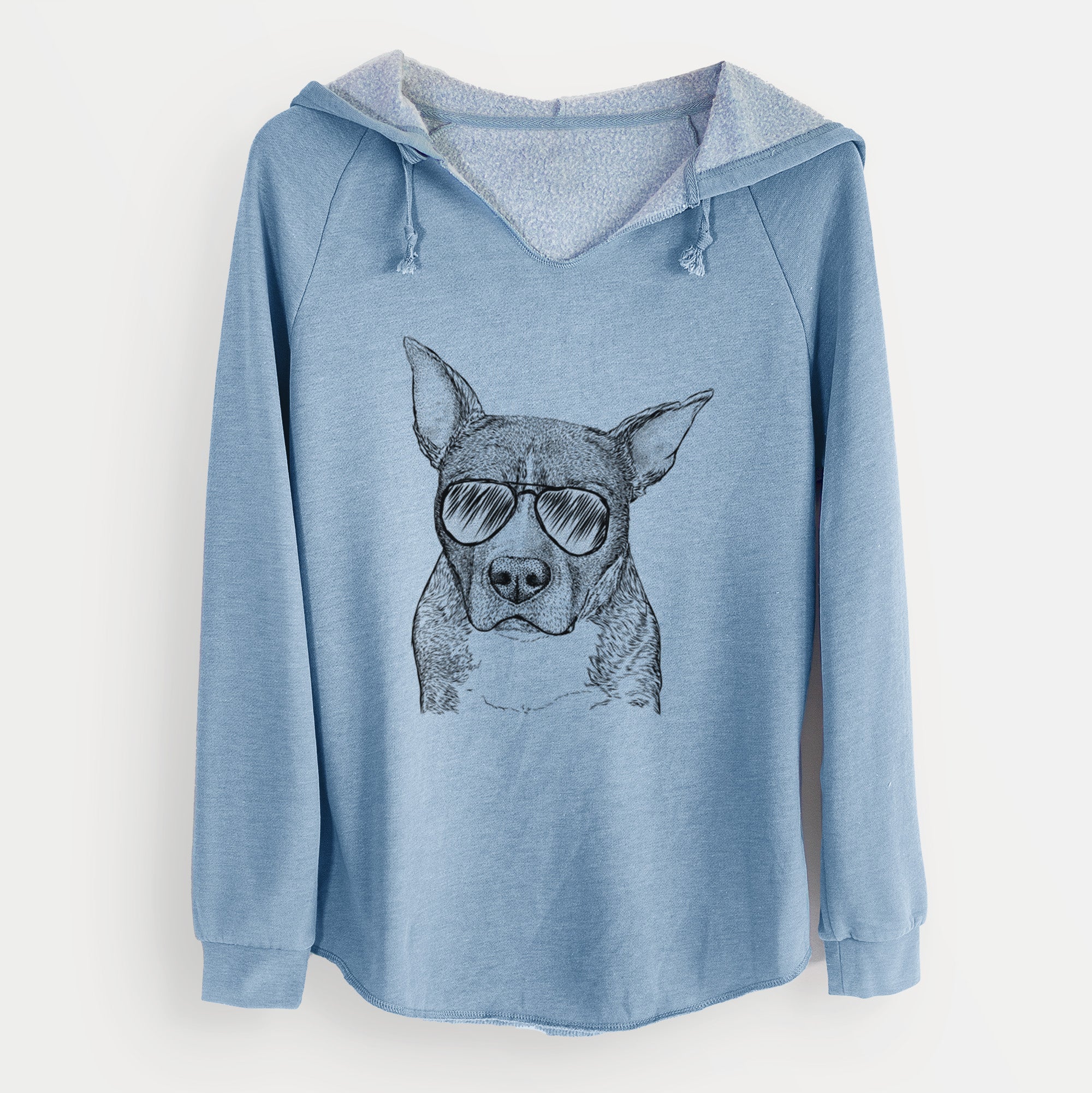 Aviator Mercy the Pitbull - Cali Wave Hooded Sweatshirt