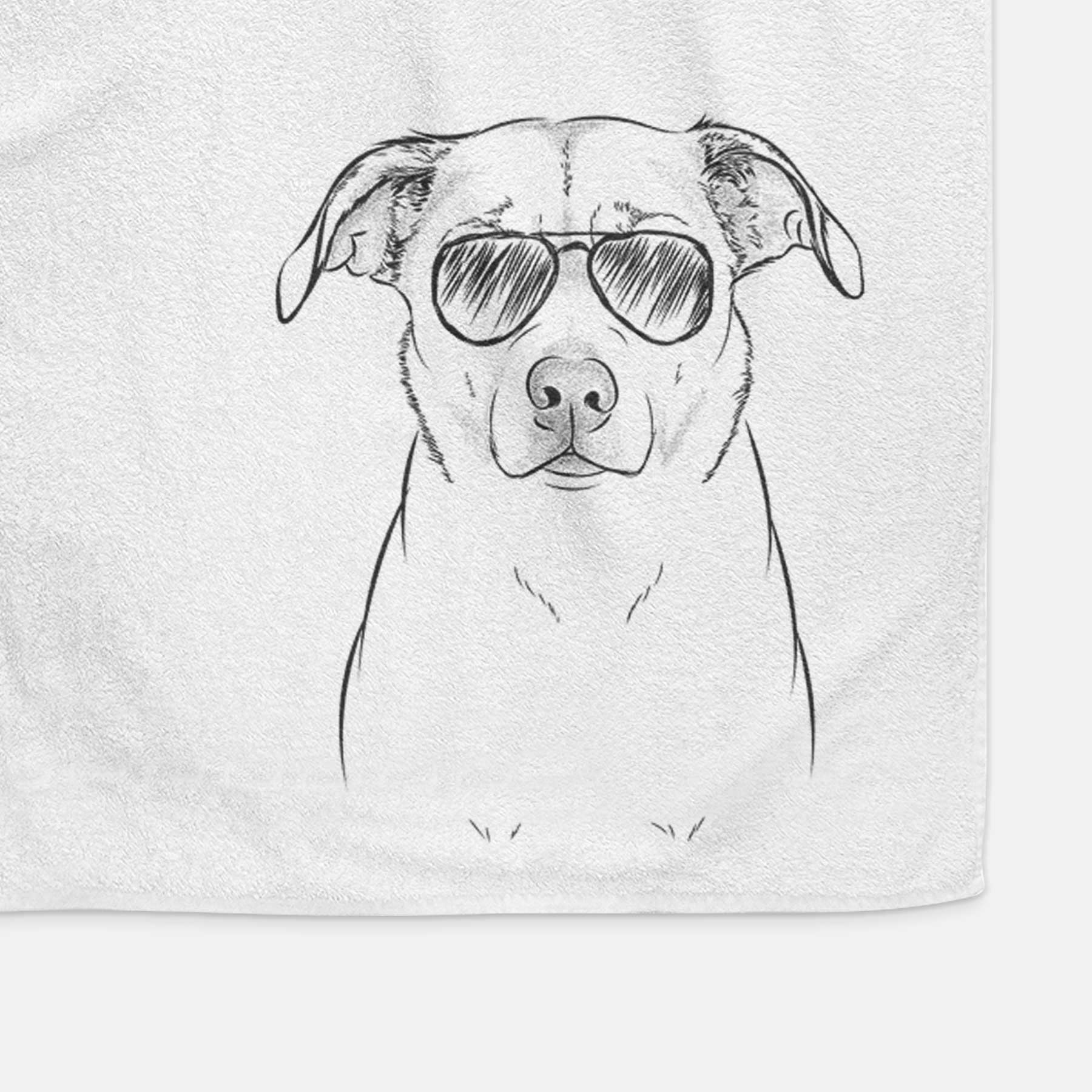 Mica the Labrador Pittbull Mix Decorative Hand Towel