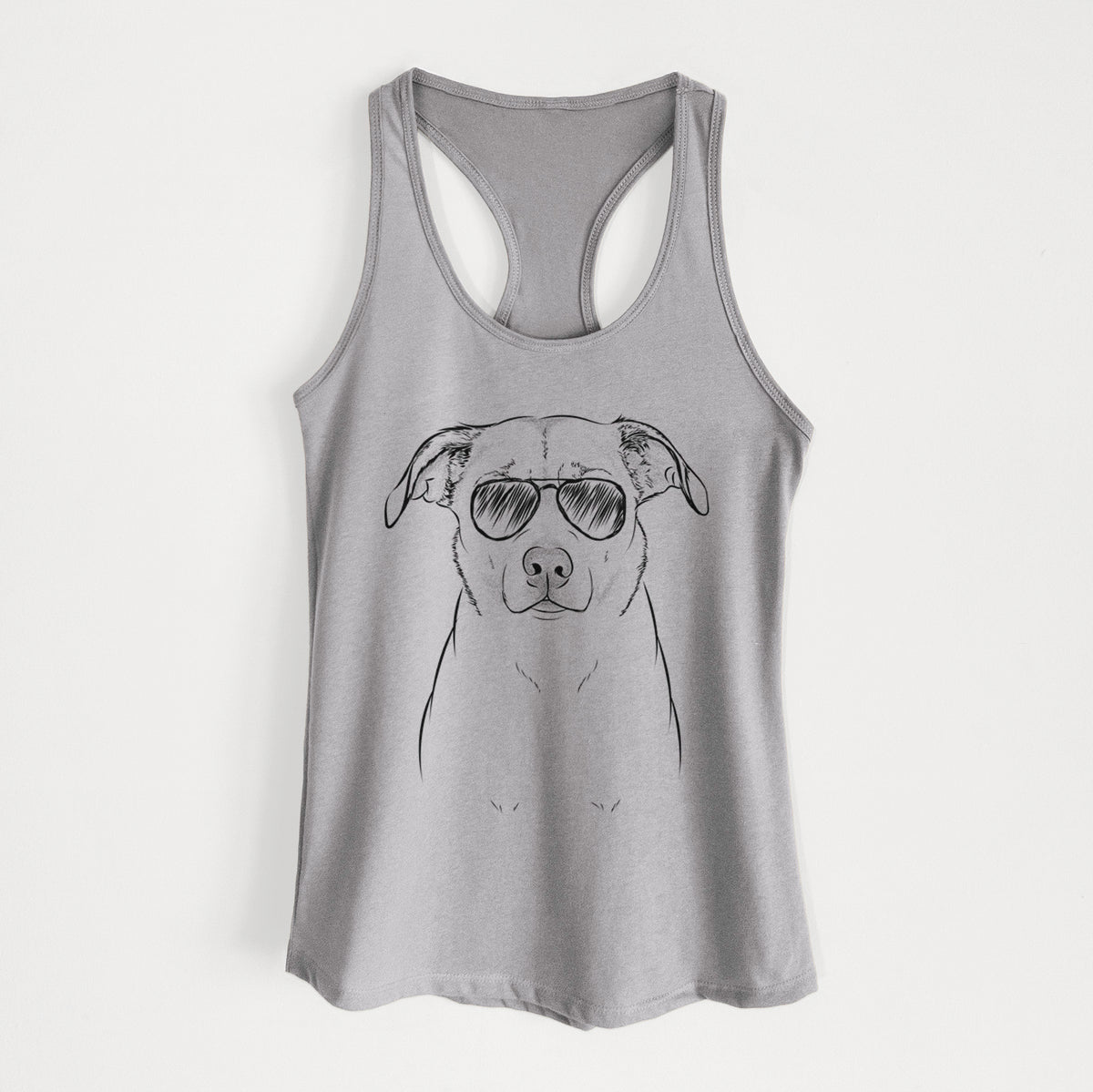 Mica the Labrador Pittbull Mix - Women's Racerback Tanktop