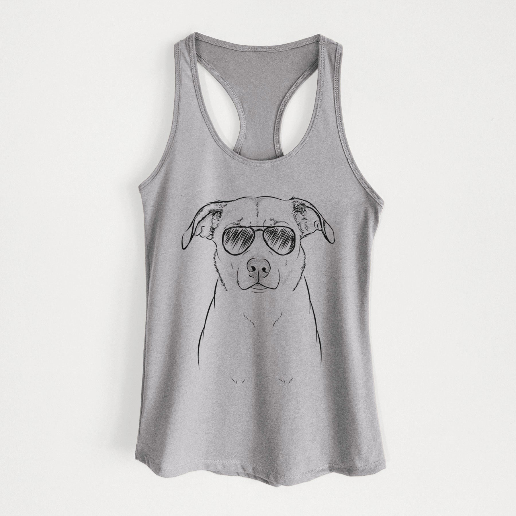 Mica the Labrador Pittbull Mix - Women's Racerback Tanktop