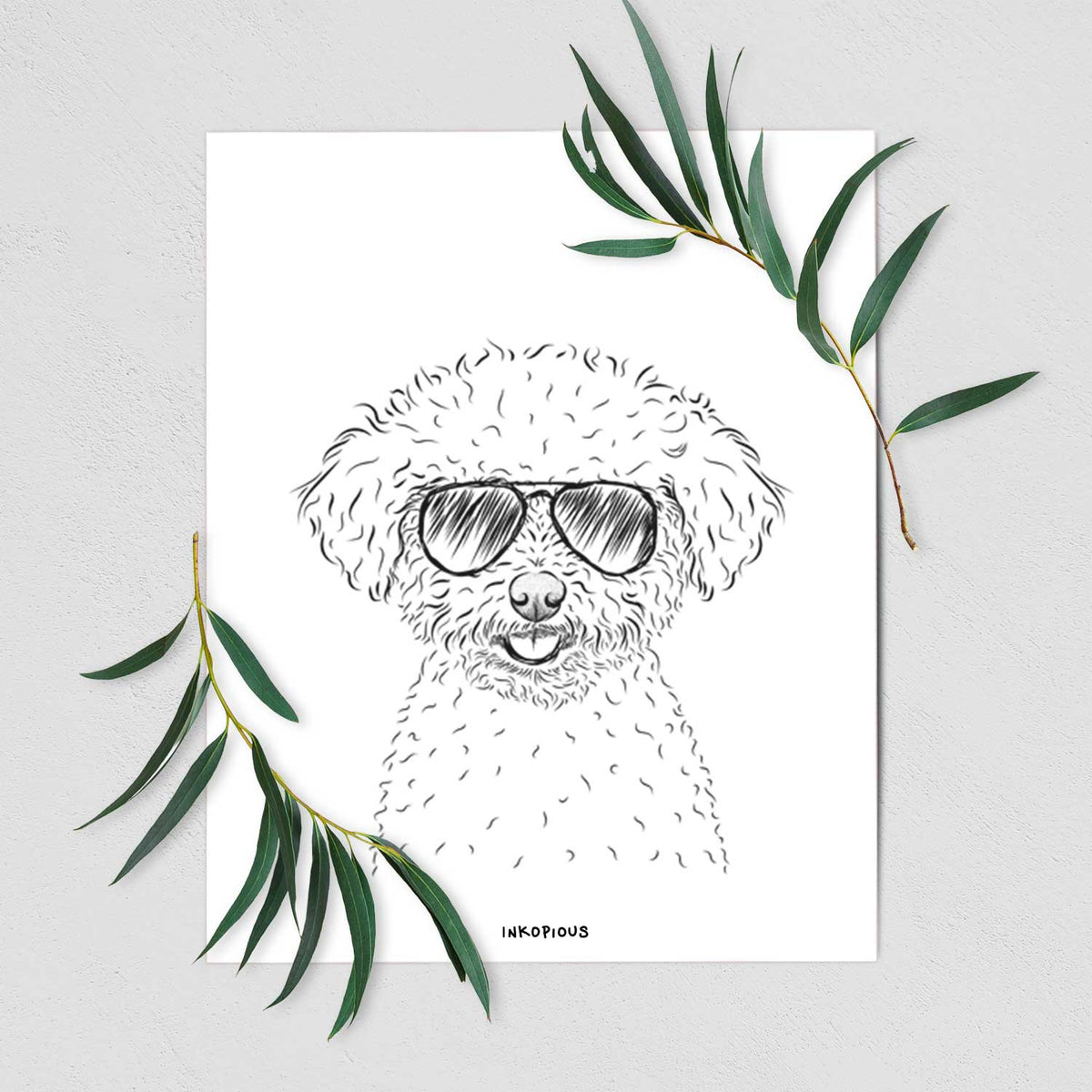 Mickey the Bichon Frise Art Print